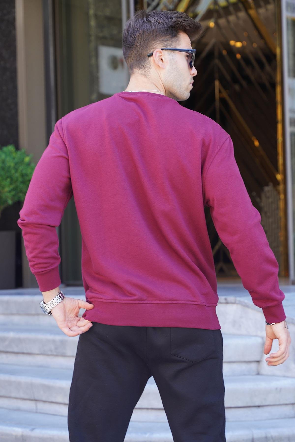 Bordo Regular Fit Basic Sweatshirt 6136
