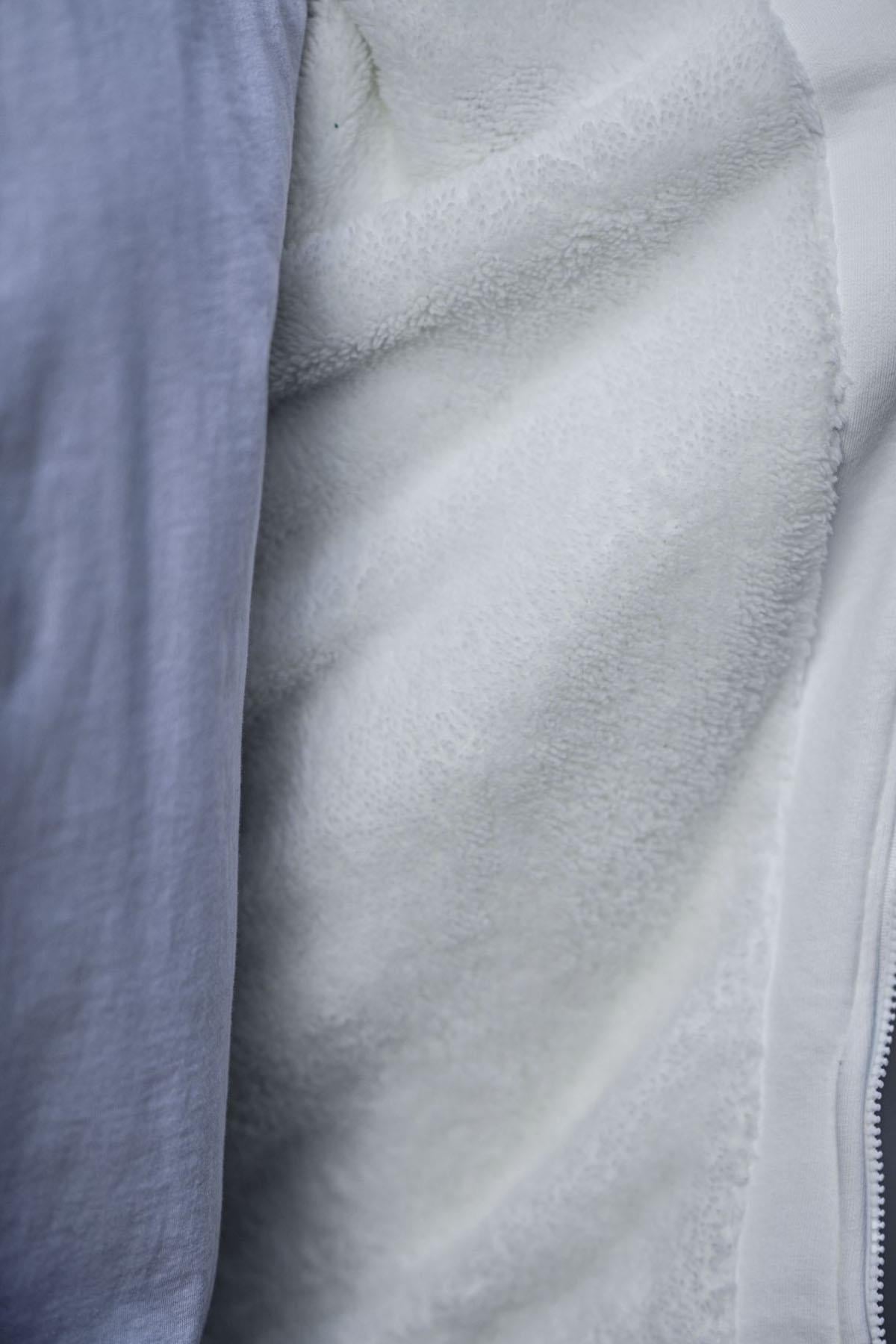 Ekru Baskılı Fermuarlı Erkek Sweatshirt 6155