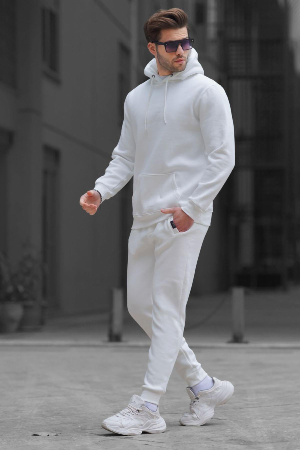 Ekru Kapşonlu Basic Eşofman Takımı 5905