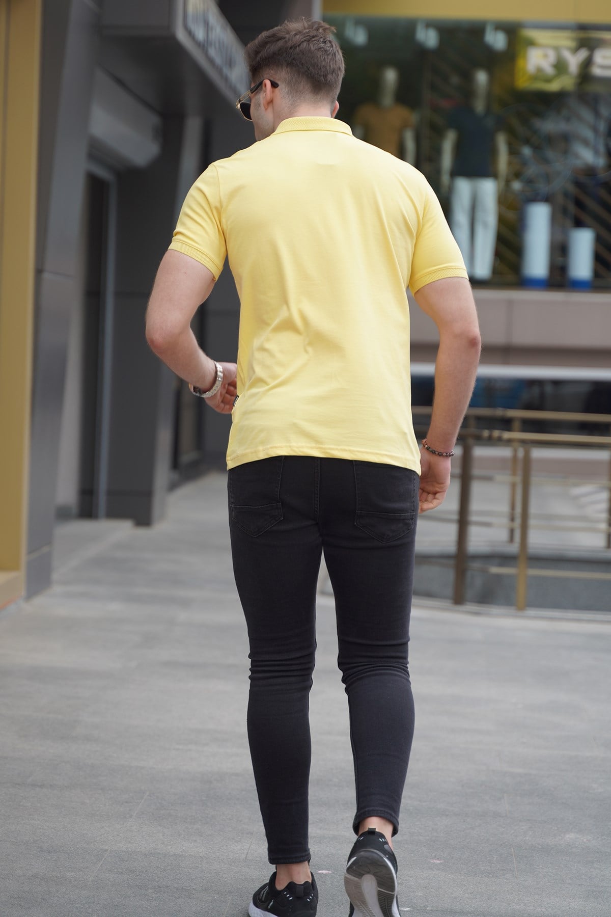 Erkek Polo Yaka SarıTişört 5822