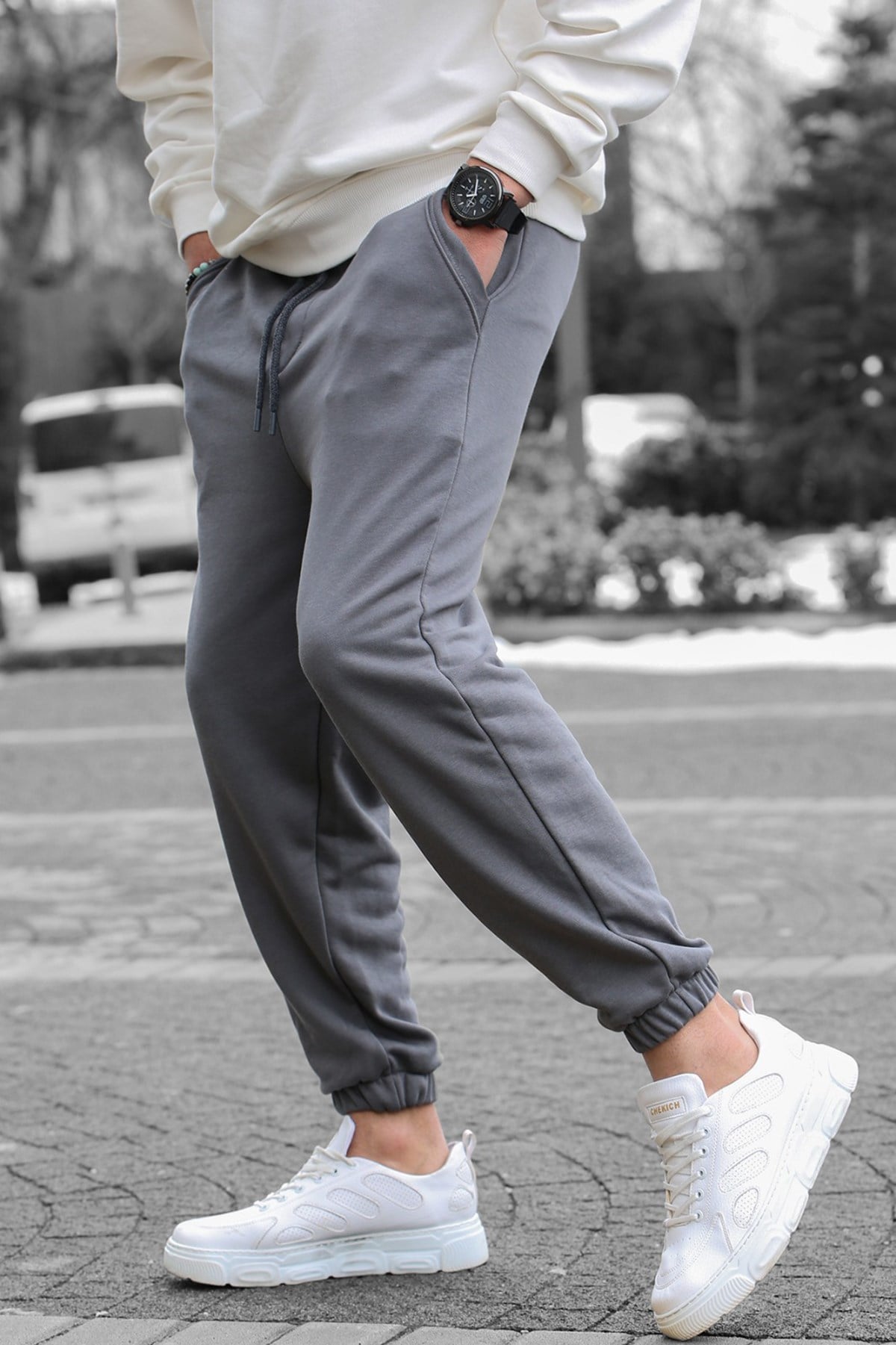 Füme Basic Regular Fit Erkek Eşofman Altı