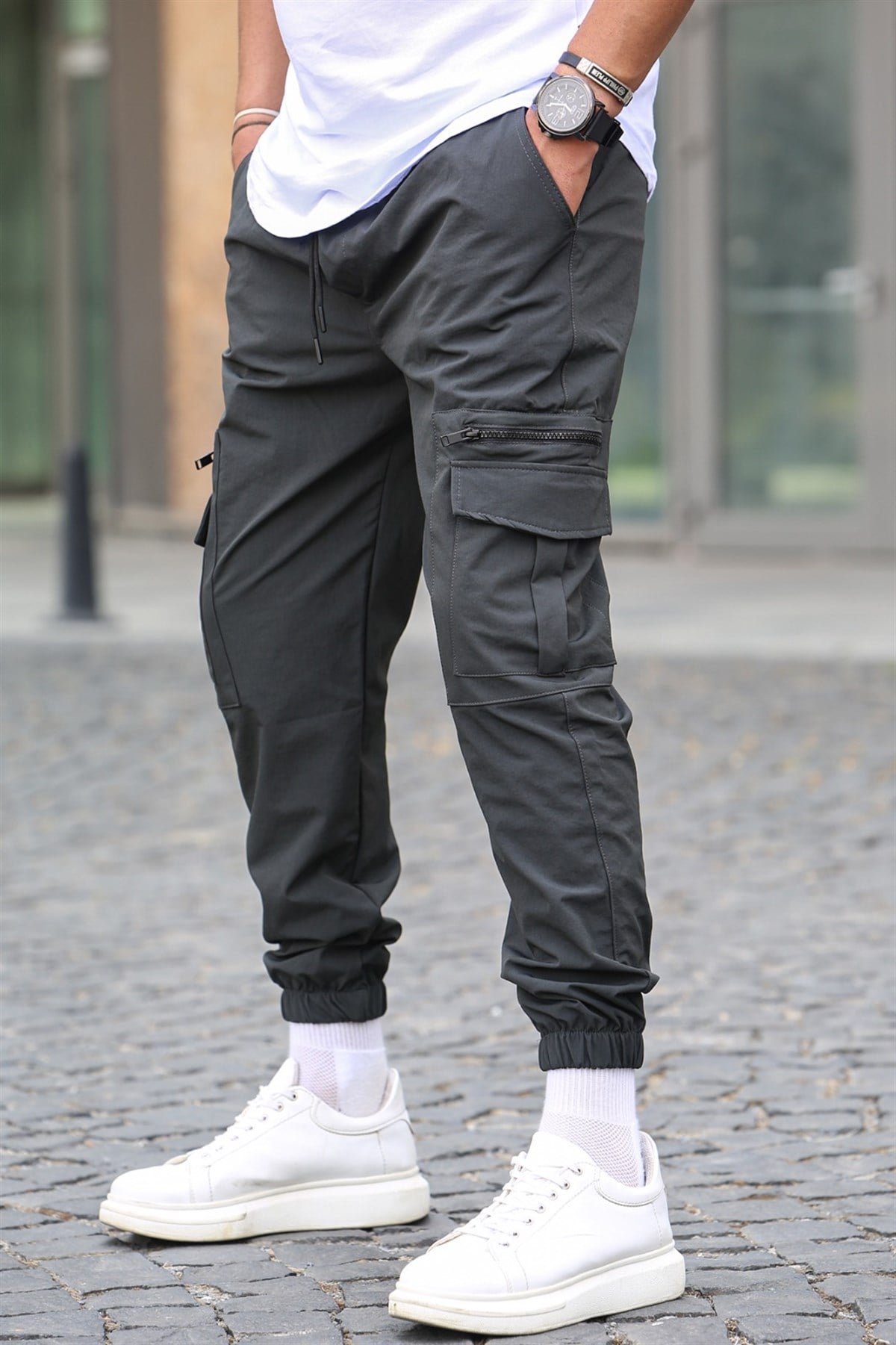 Füme Kargo Cep Jogger Pantolon 5477