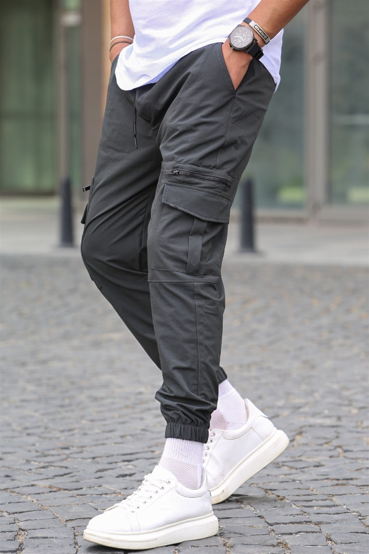 Füme Kargo Cep Jogger Pantolon 5477