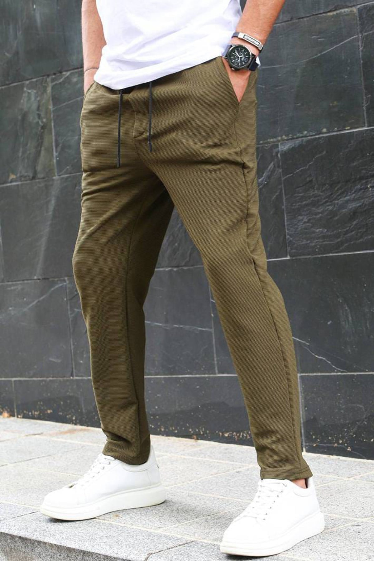 Haki Basic Jogger Pantolon 5465
