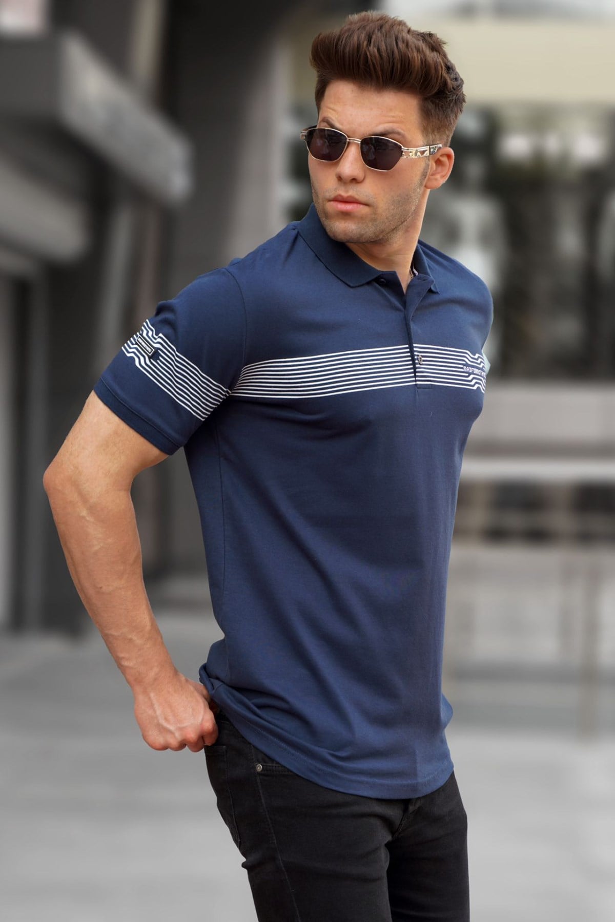 【希少】Supreme Washed Stripe Polo NAVY / M Supreme Washed Stripe Polo Navy Men's - SS26 - US