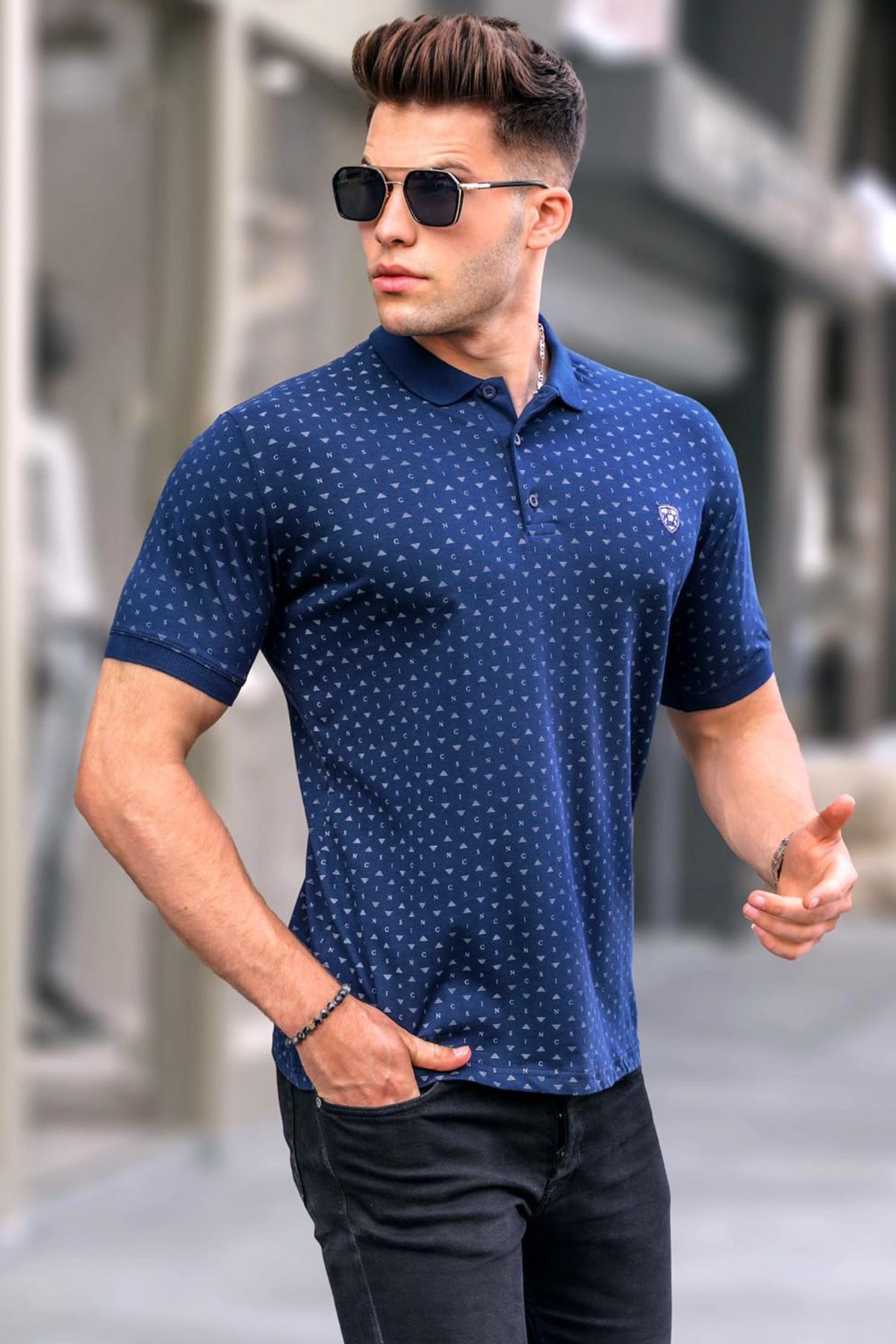 lacivert-desenli-polo-yaka-