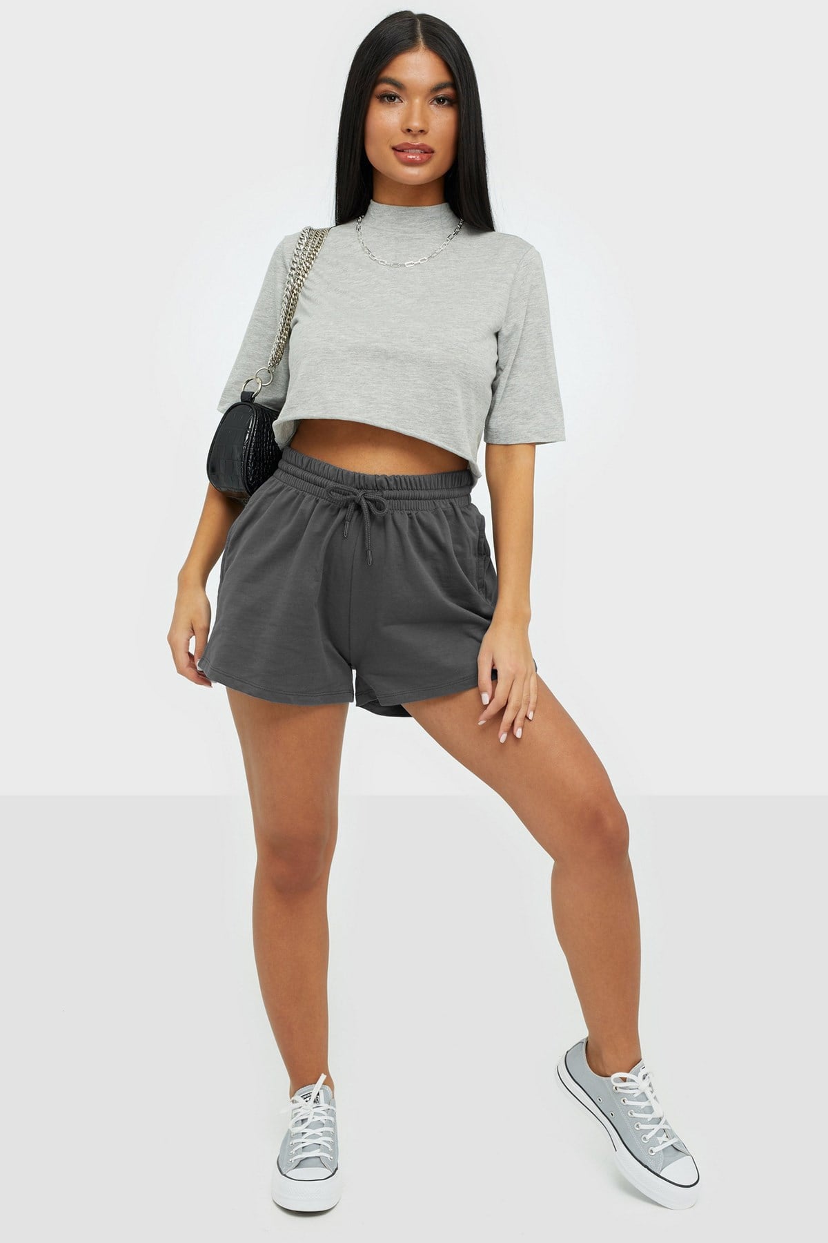 Mad Girls Anthracite Shorts MG1293
