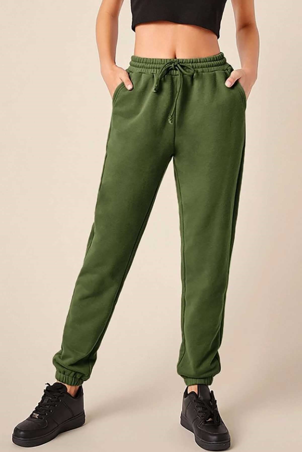 Mad Girls Haki Basic Eşofman MG831