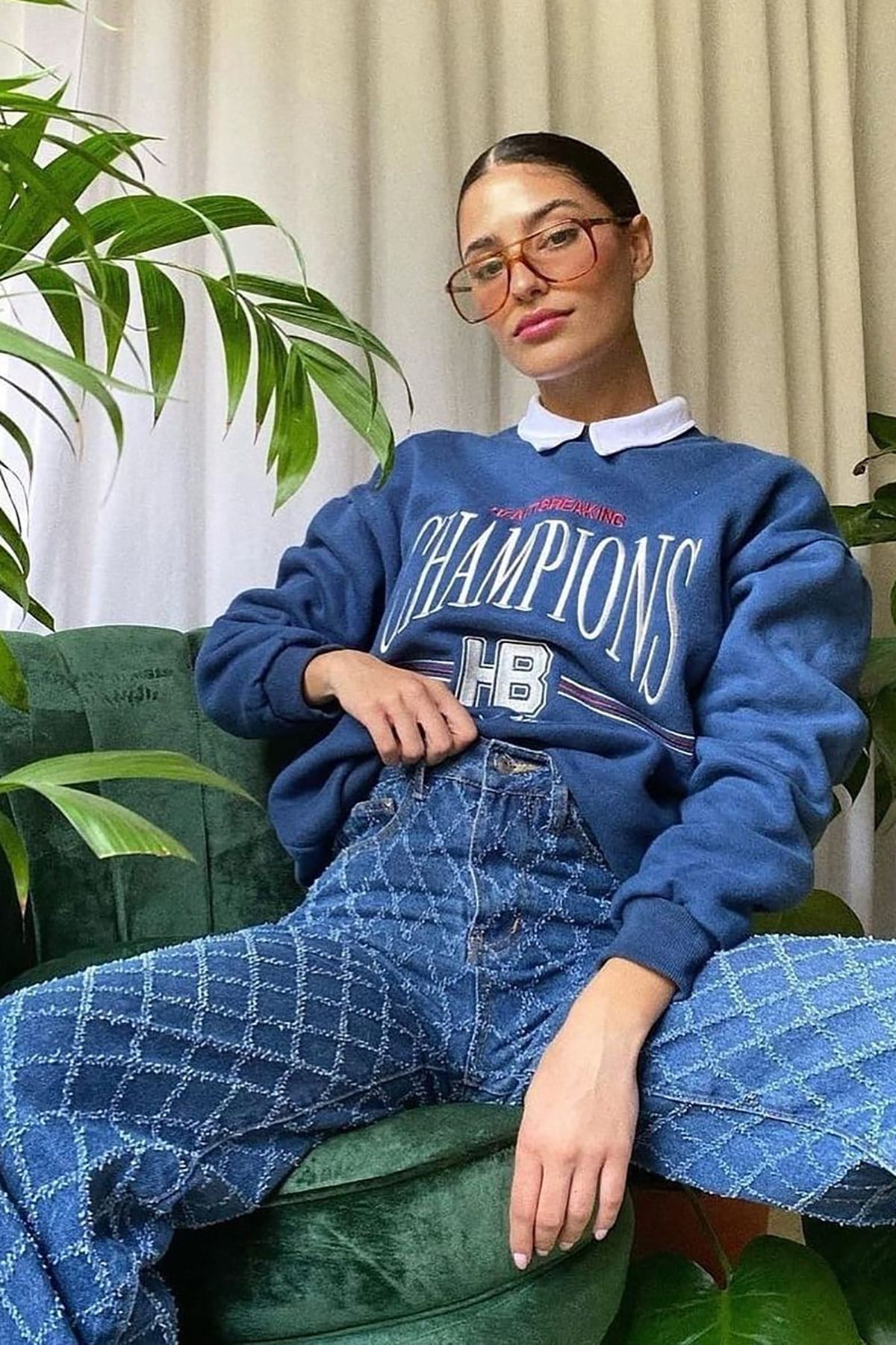 Mad Girls Blue Sweatshirt MG930
