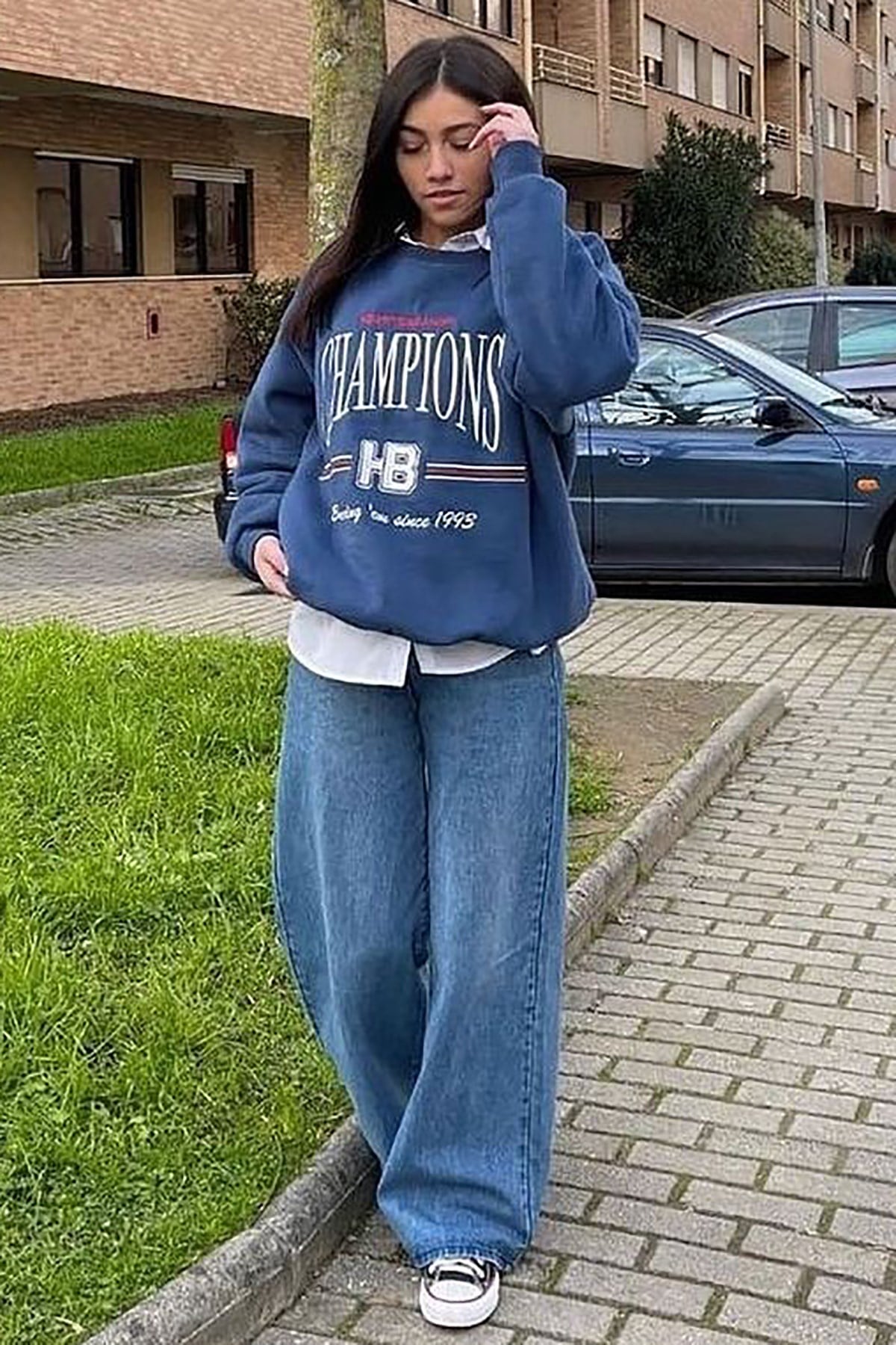 Mad Girls Blue Sweatshirt MG930