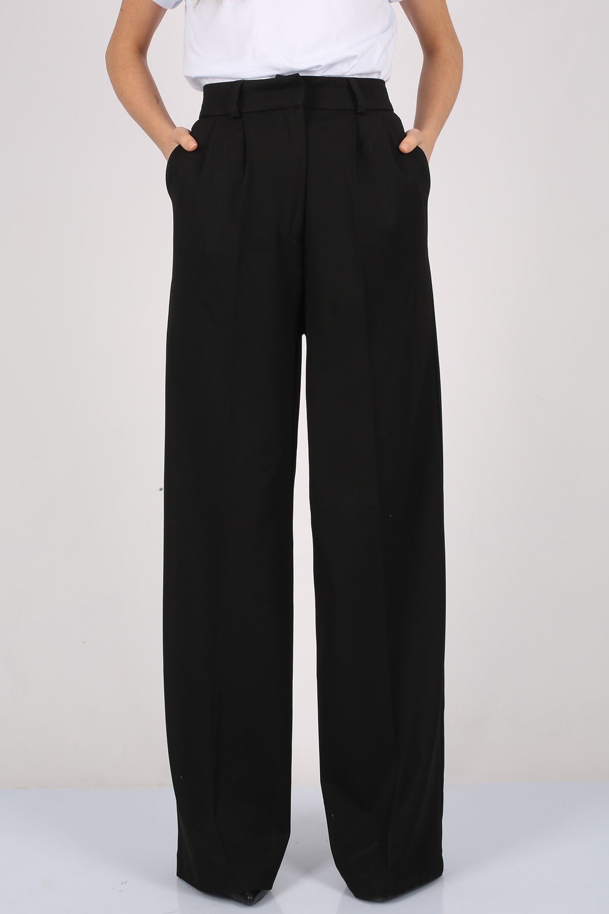 Mad Girls Siyah Palazzo Pantolon MG1332