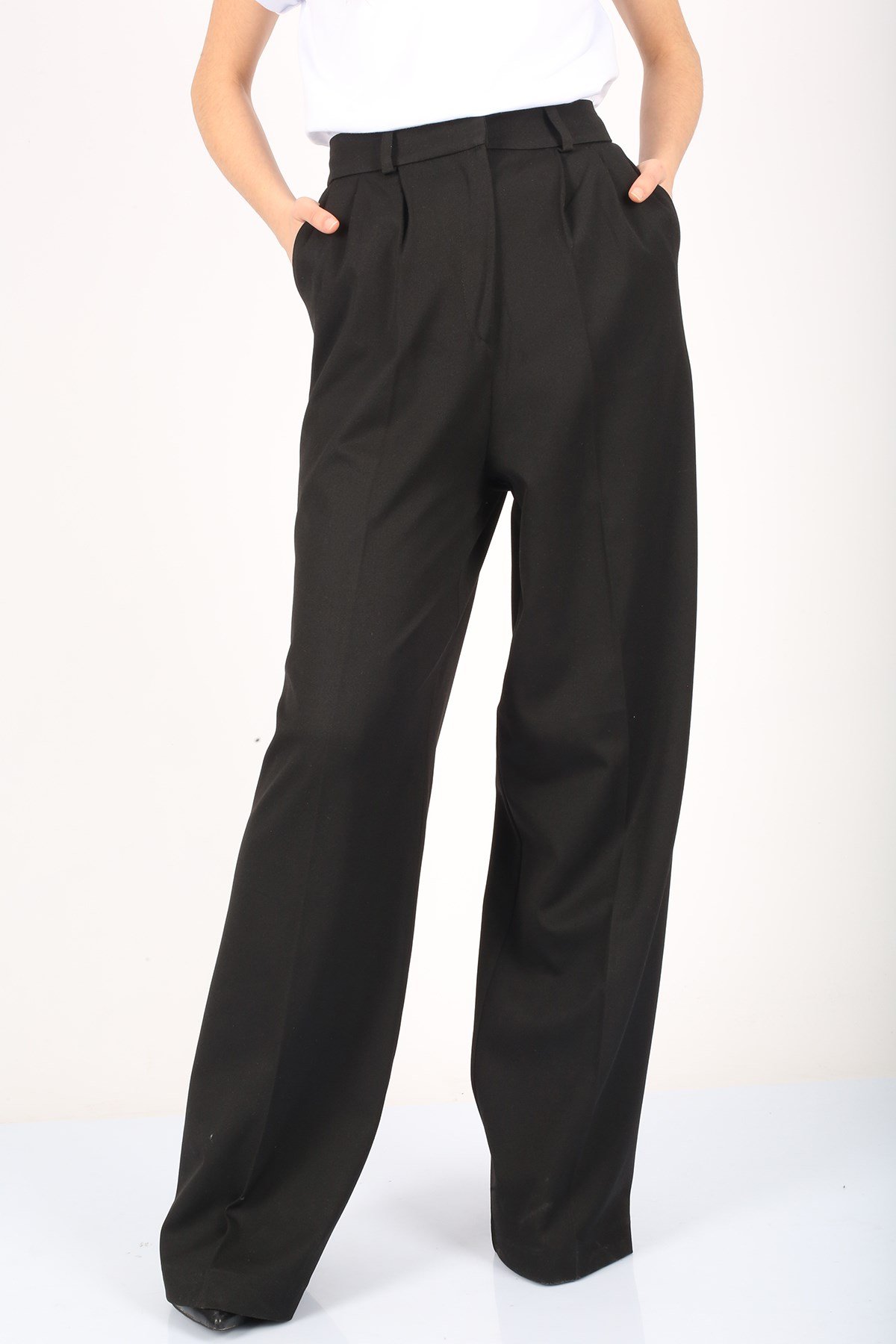 Mad Girls Siyah Palazzo Pantolon MG1332