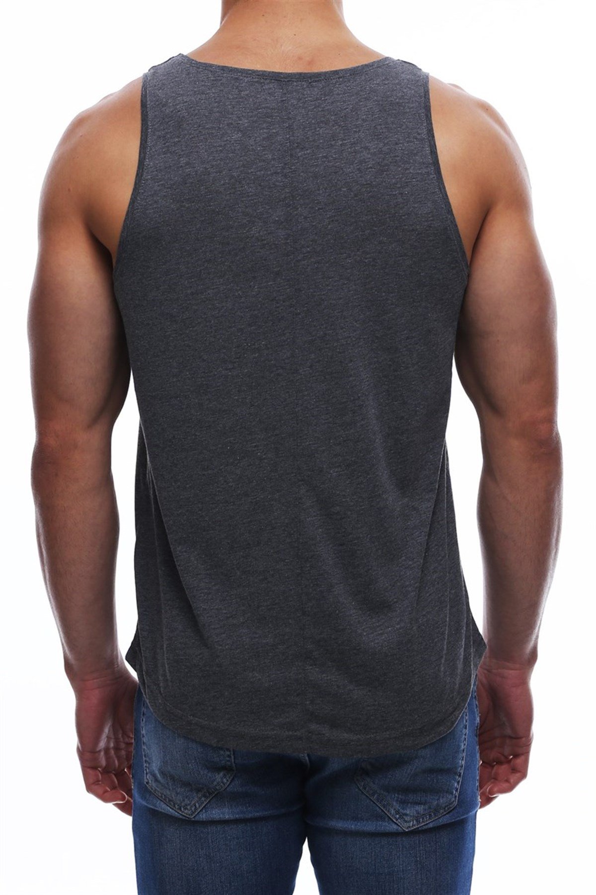 Sleeveless T-Shirt In Printed Smoked 2632