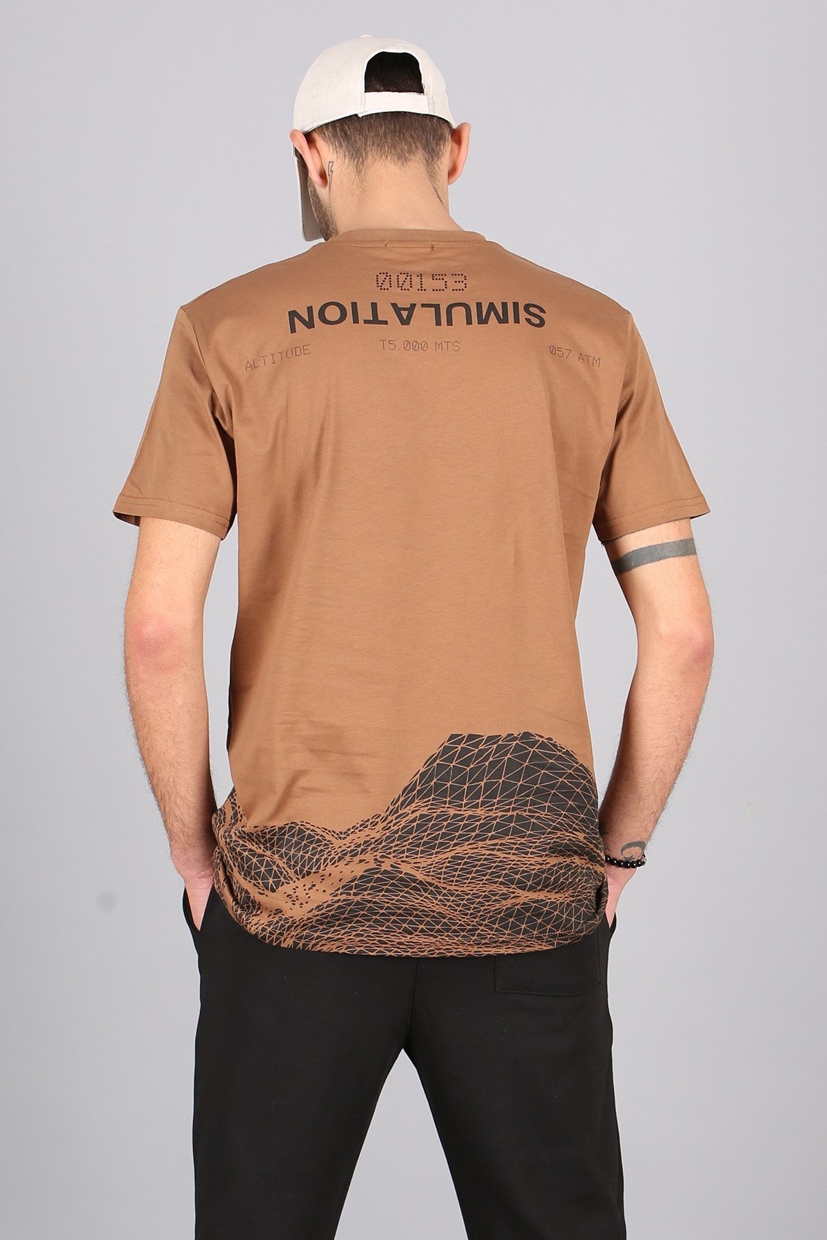 Madmext Men Printed Maroon T-shirt 5810
