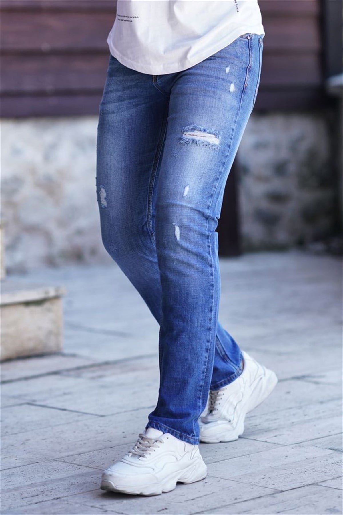 Madmext Regular Fit Lacivert Jean 007