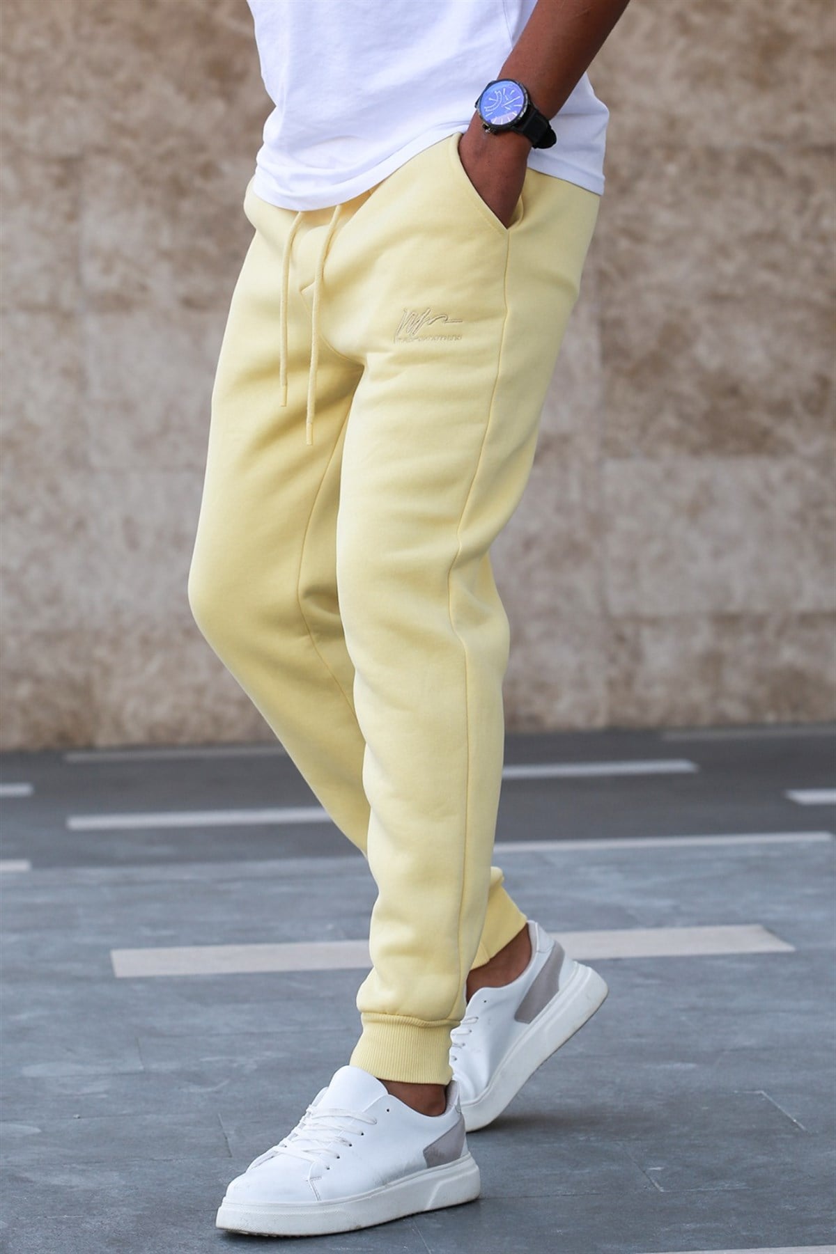 Madmext Sarı Basic Eşofman 5433