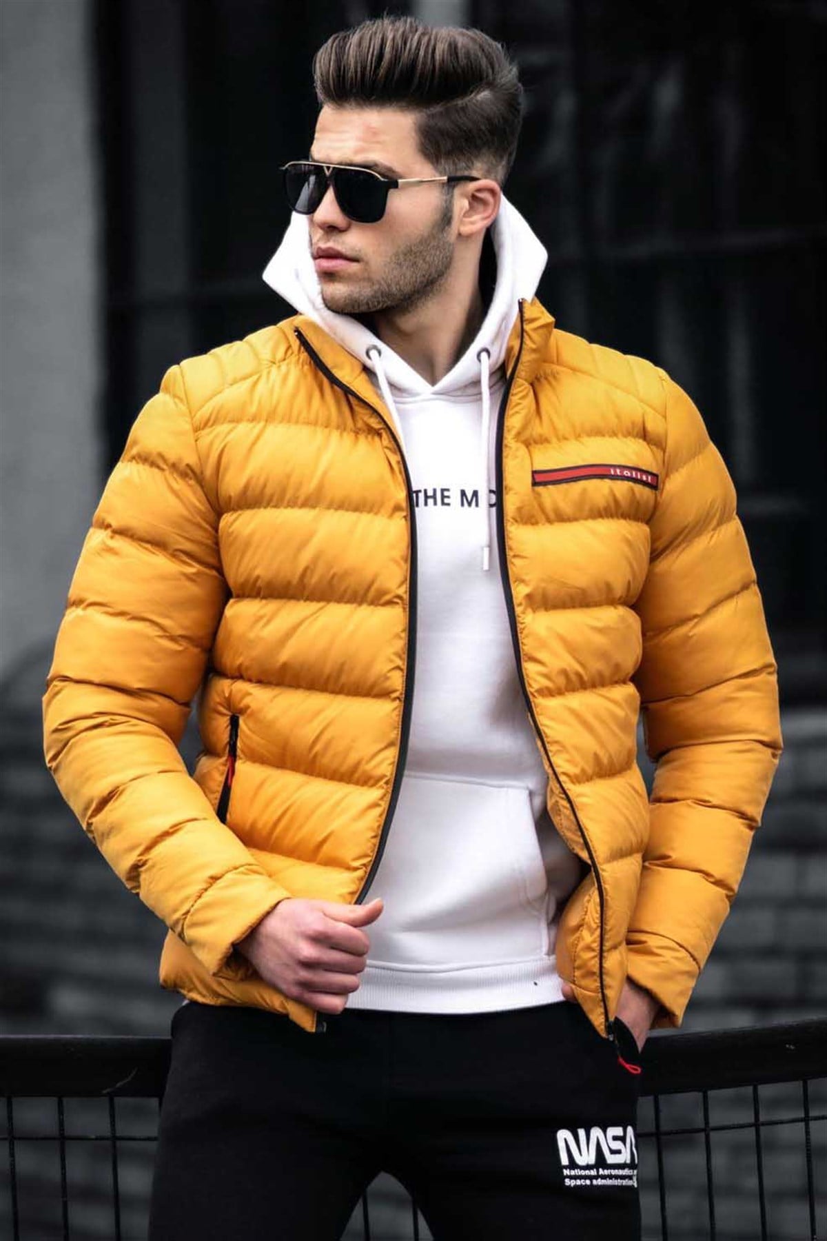 Madmext Sarı Şişme Mont 5063