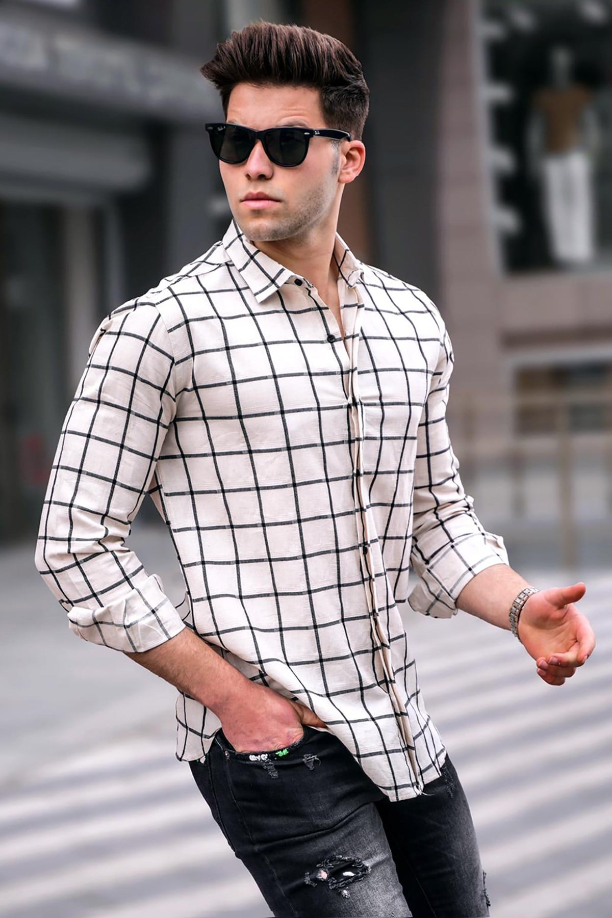 Madmext Men Black Shirt 4938