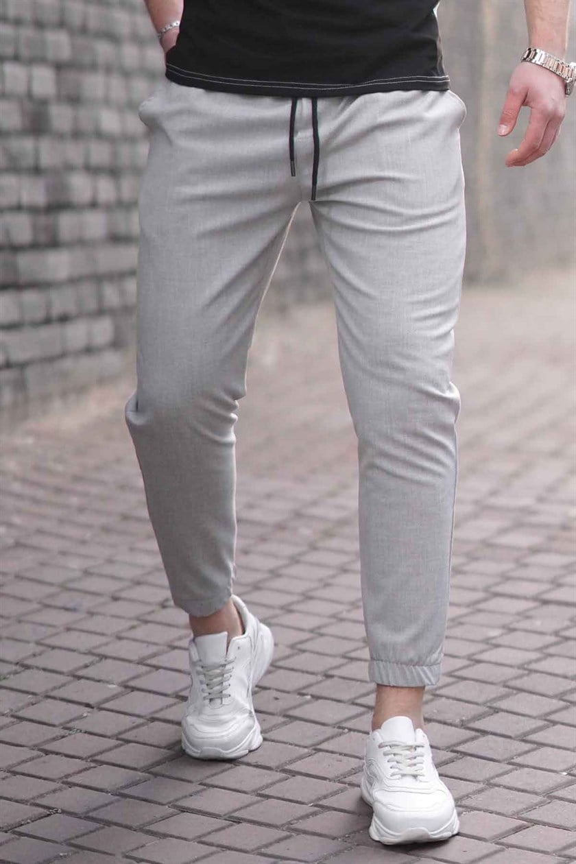 Madmext Slim Fit Gri Jogger Erkek Pantolon 4804