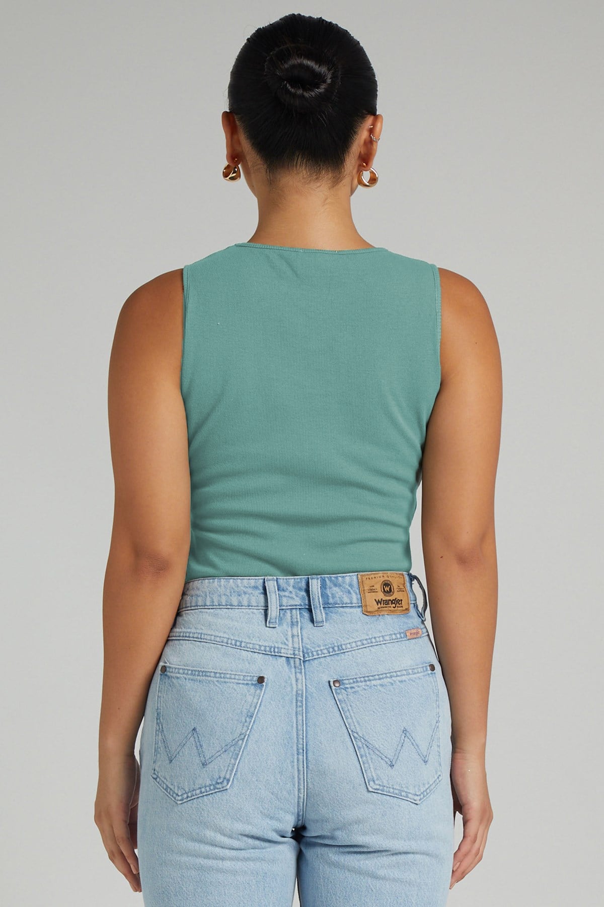 Mad Girls Mint Green Plain Bodysuit MG1448