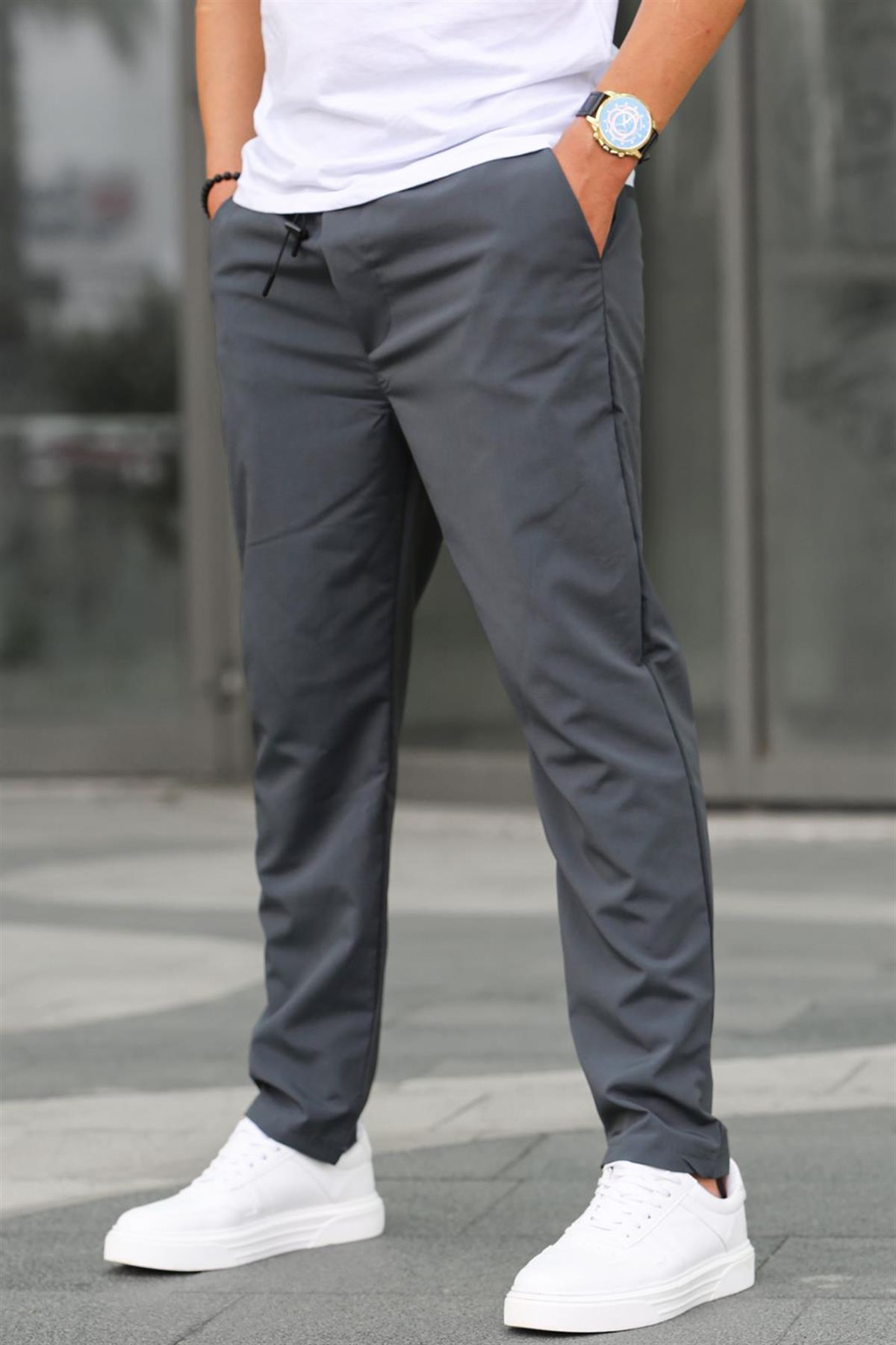 Waffle Kumaş Füme Basic Erkek Pantolon 6513