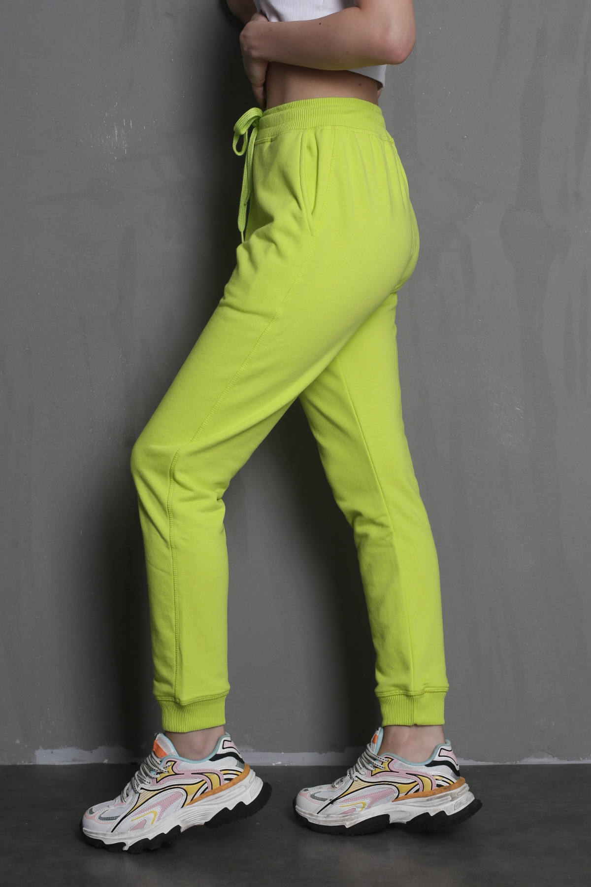 Yeşil Basic Jogger Kadın Eşofman Altı MG1908