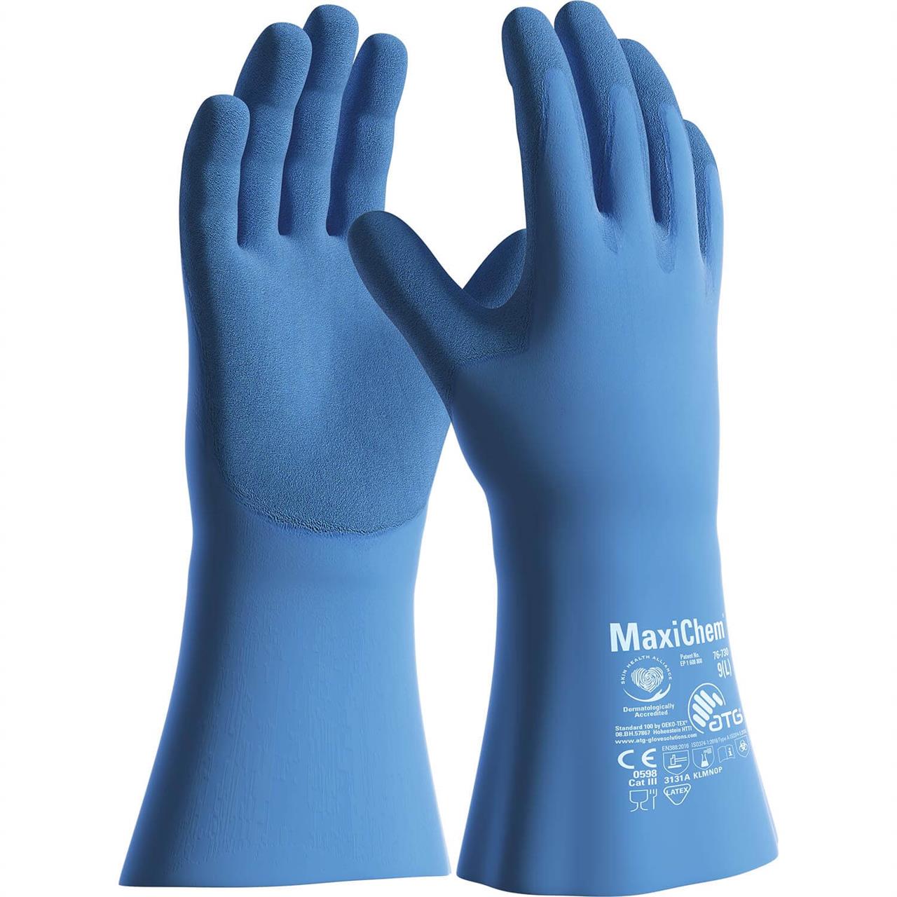MaxiChem® with TRItech™ 76-730 Daha İnce ve Konforlu Kimyasal İş Eldiveni 35 cm