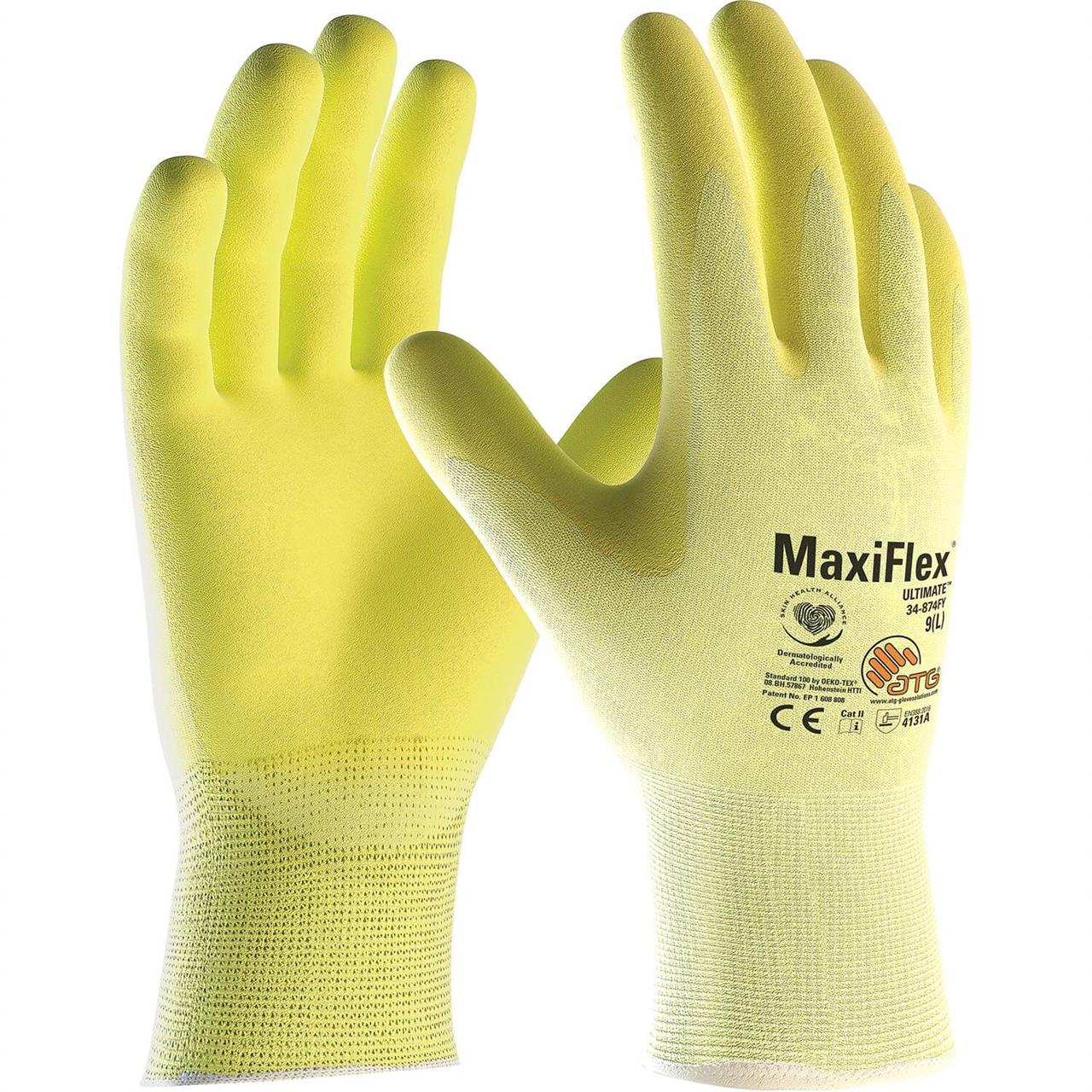 MaxiFlex® Ultimate™ 34-874FY Mekanik, Montaj İş Eldiveni