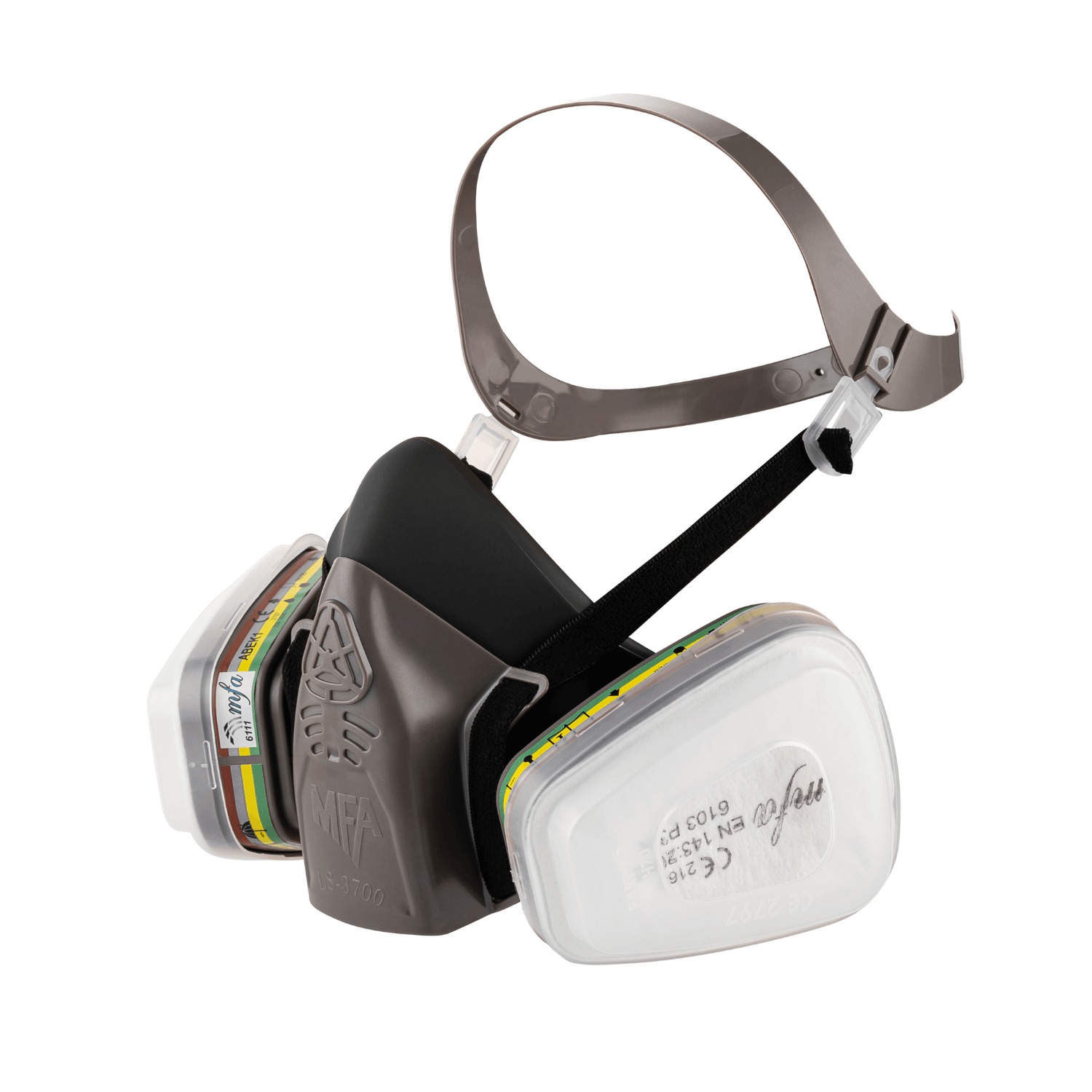 MFAMFA LS-3700 Ayarlanabilir Ergonomik Yarım Yüz Maskesi LS-3700 M/L