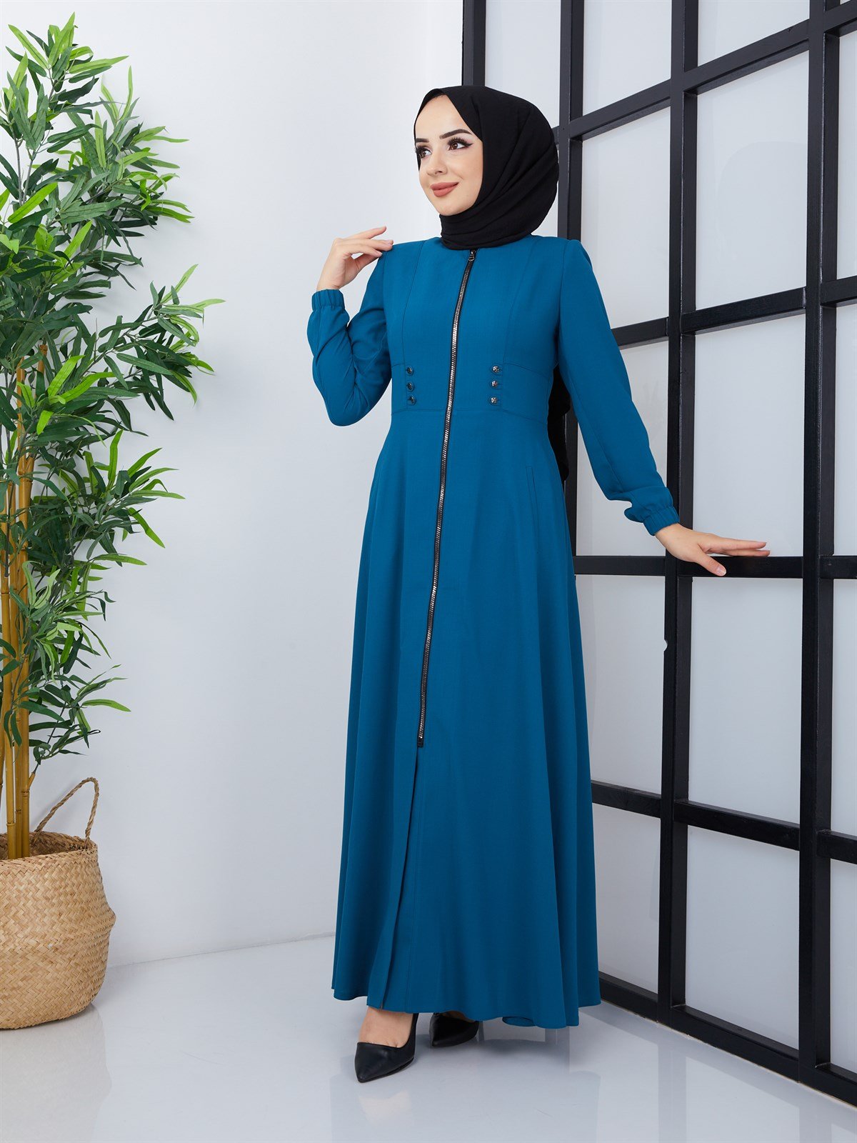 Günay Karaca Mevlana Model Yazlık Ferace 4590
