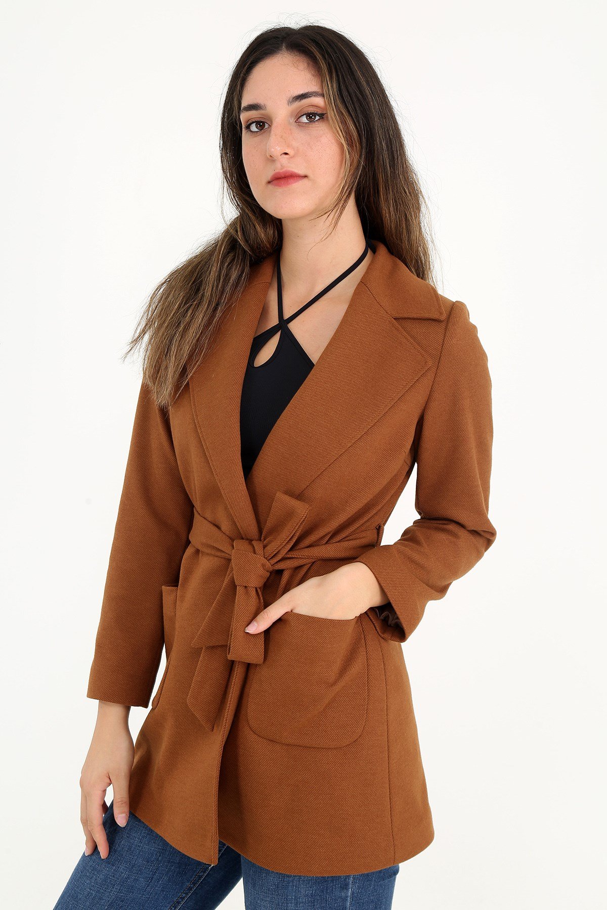 Günay Karaca Kısa Kaşe Kaban Ceket 4634