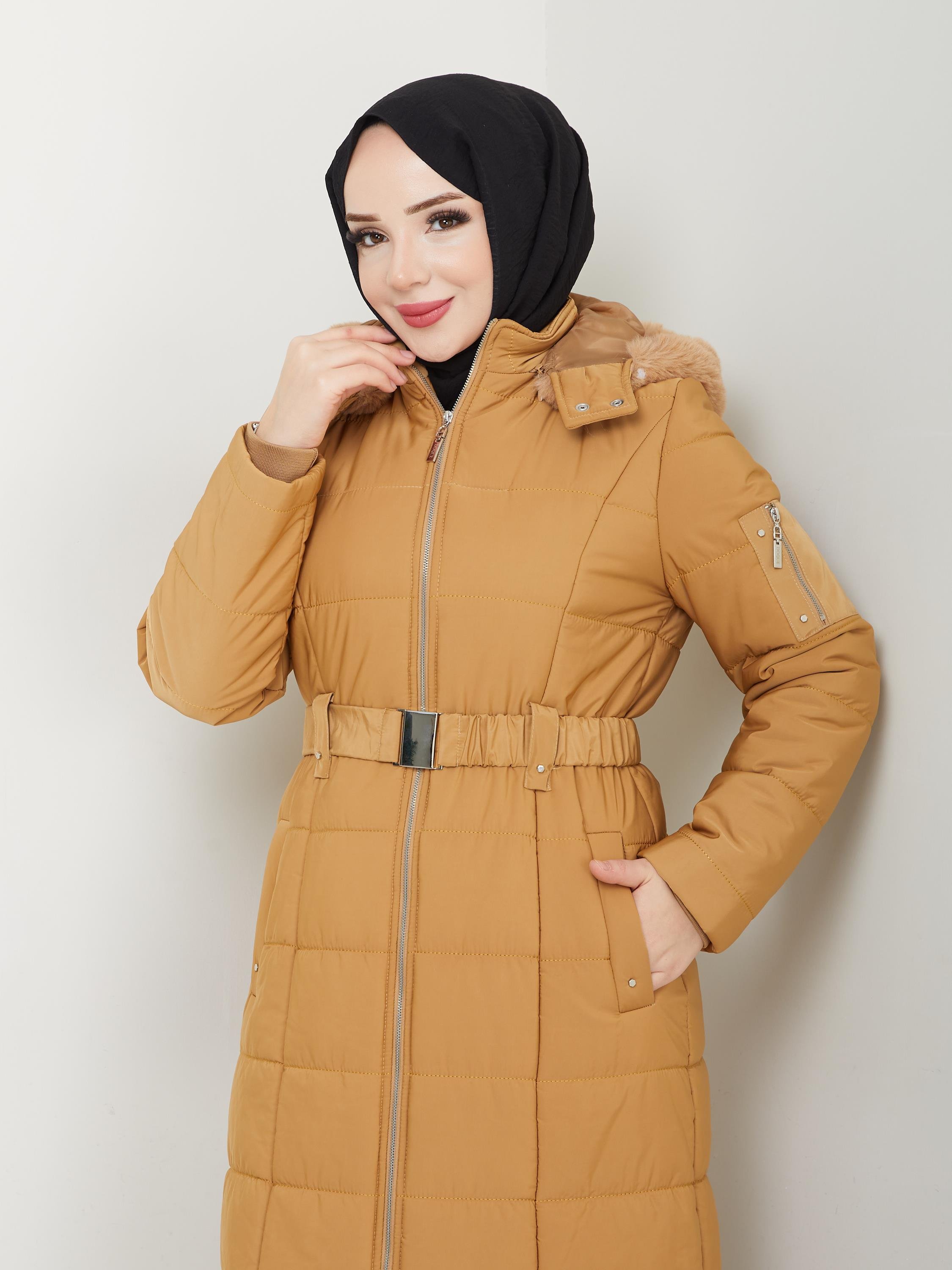 Doque Kışlık Şişme Kapitone Elyaf Dolgulu Kadın Kaban 67059