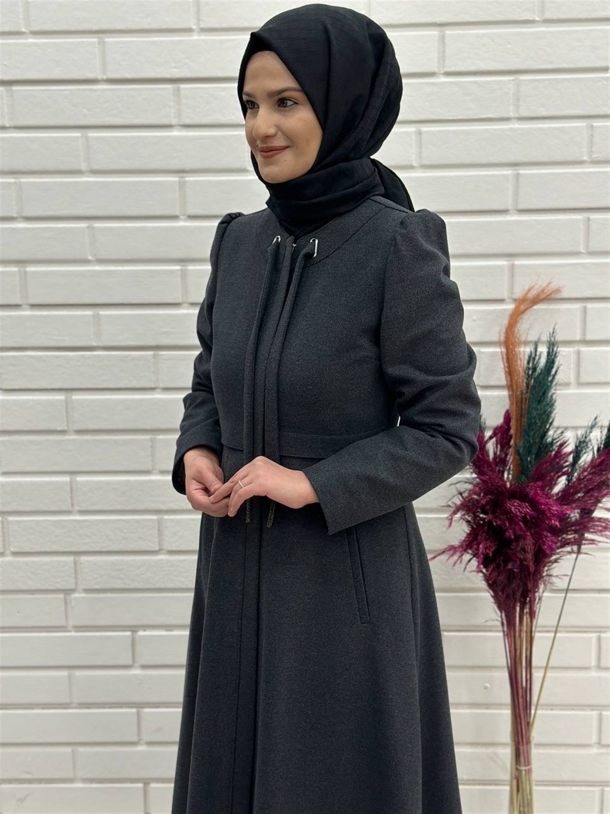 Kışlık Mevlana Pardesü, Yakası Zincirli Kışlık Kaşmir Pardesü 4590-2