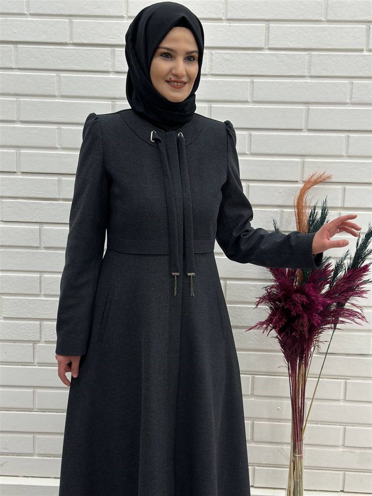 Kışlık Mevlana Pardesü, Yakası Zincirli Kışlık Kaşmir Pardesü 4590-2