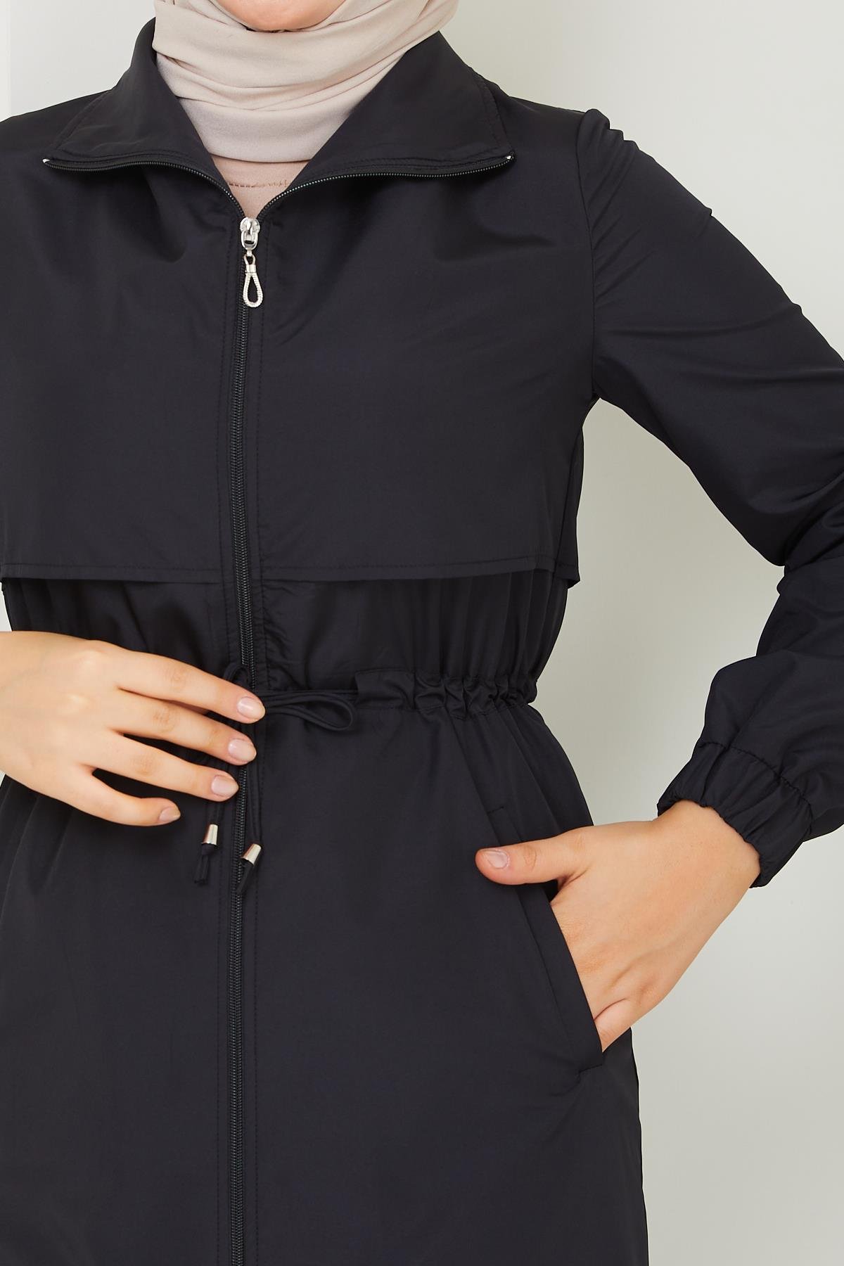 Ahval Kadın Trençkot Tesettür  ilk Bahar,Sonbahar ve Yaz Ayları İçin 2197