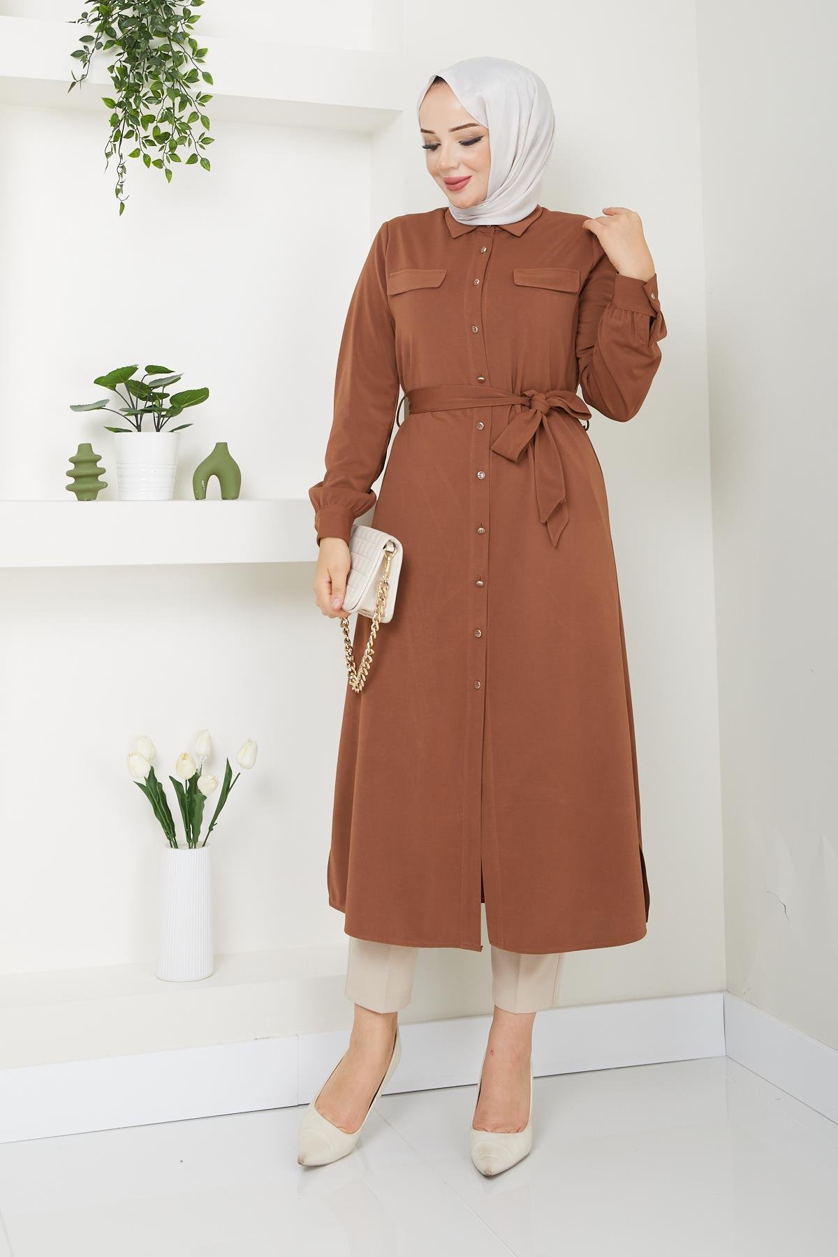 Doque Kadın Tesettür Tunik Giyçık Kap Mevsimlik 61028