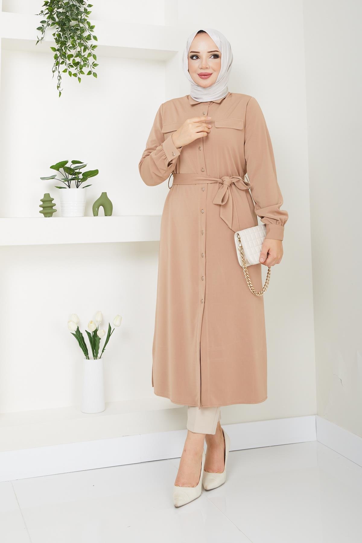 Doque Kadın Tesettür Tunik Giyçık Kap Mevsimlik 61028