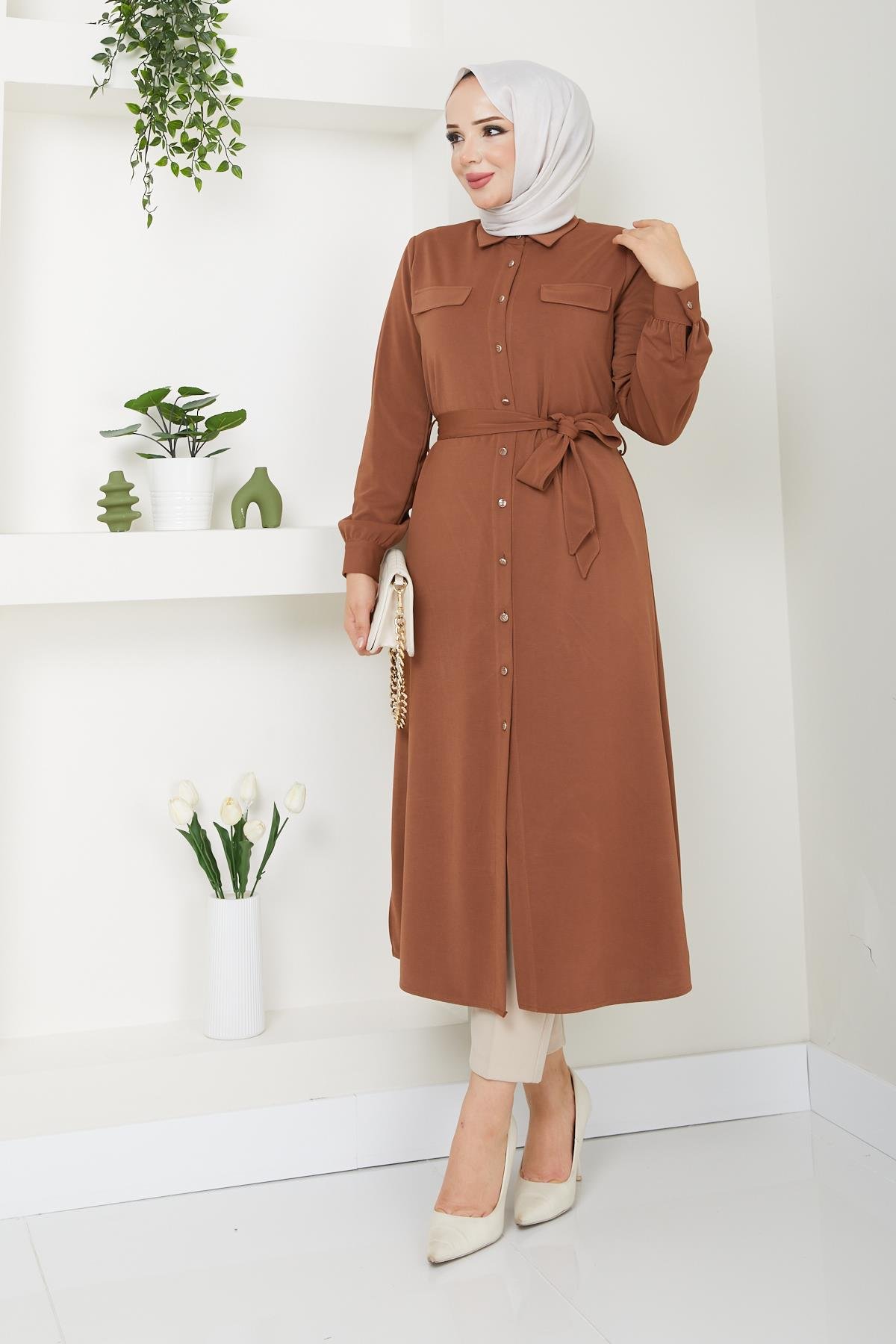 Doque Kadın Tesettür Tunik Giyçık Kap Mevsimlik 61028