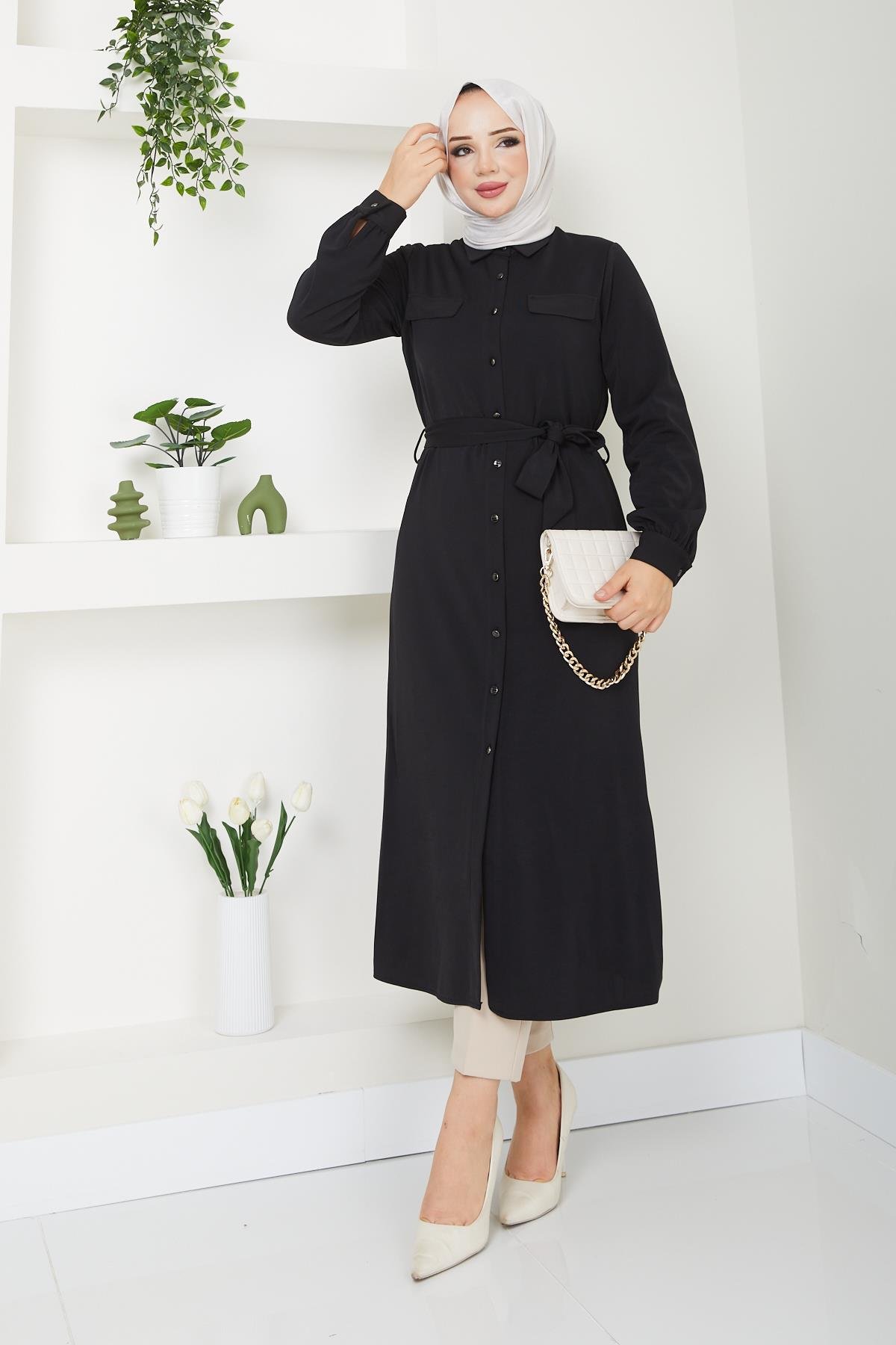 Doque Kadın Tesettür Tunik Giyçık Kap Mevsimlik 61028