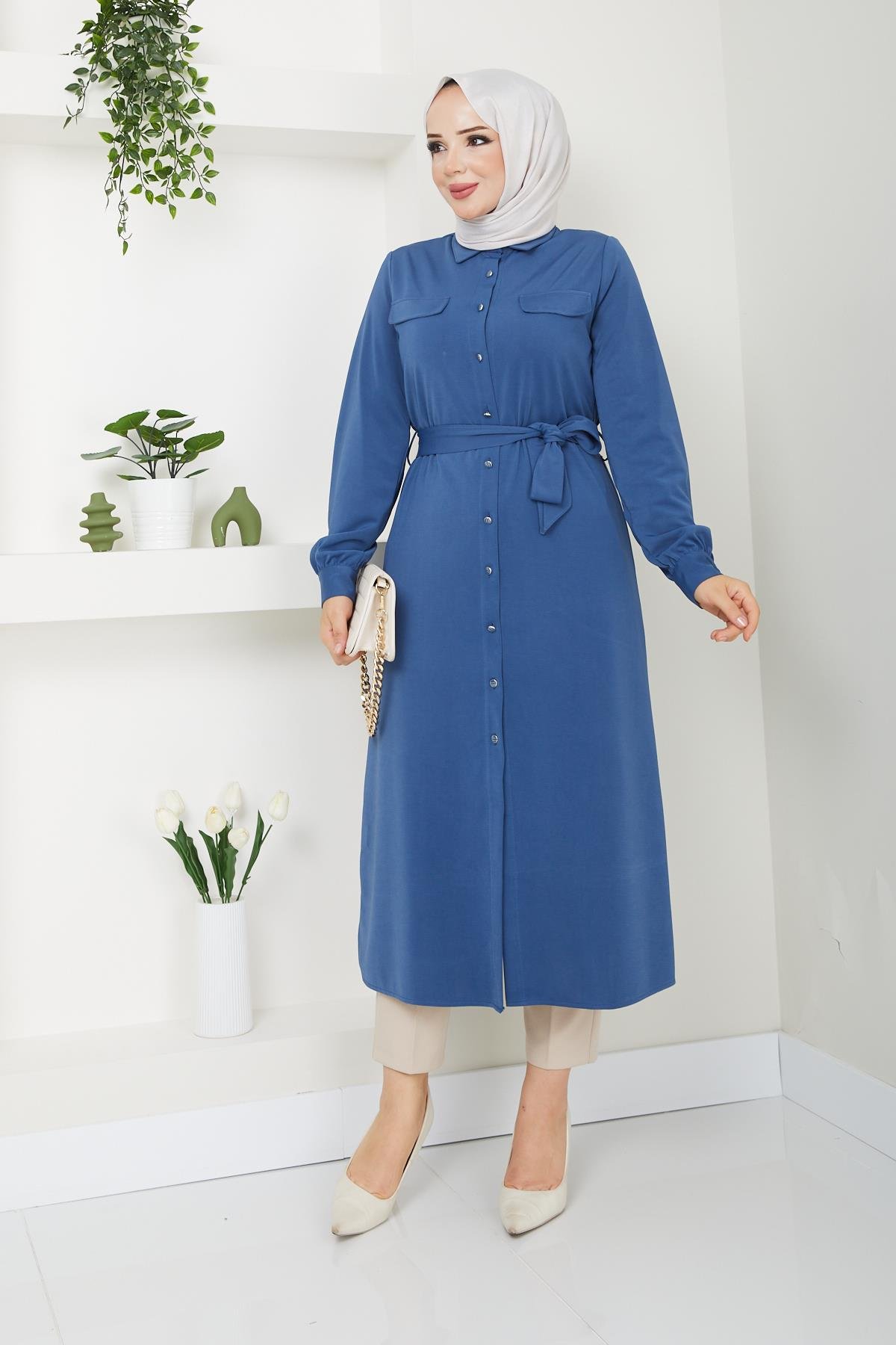 Doque Kadın Tesettür Tunik Giyçık Kap Mevsimlik 61028