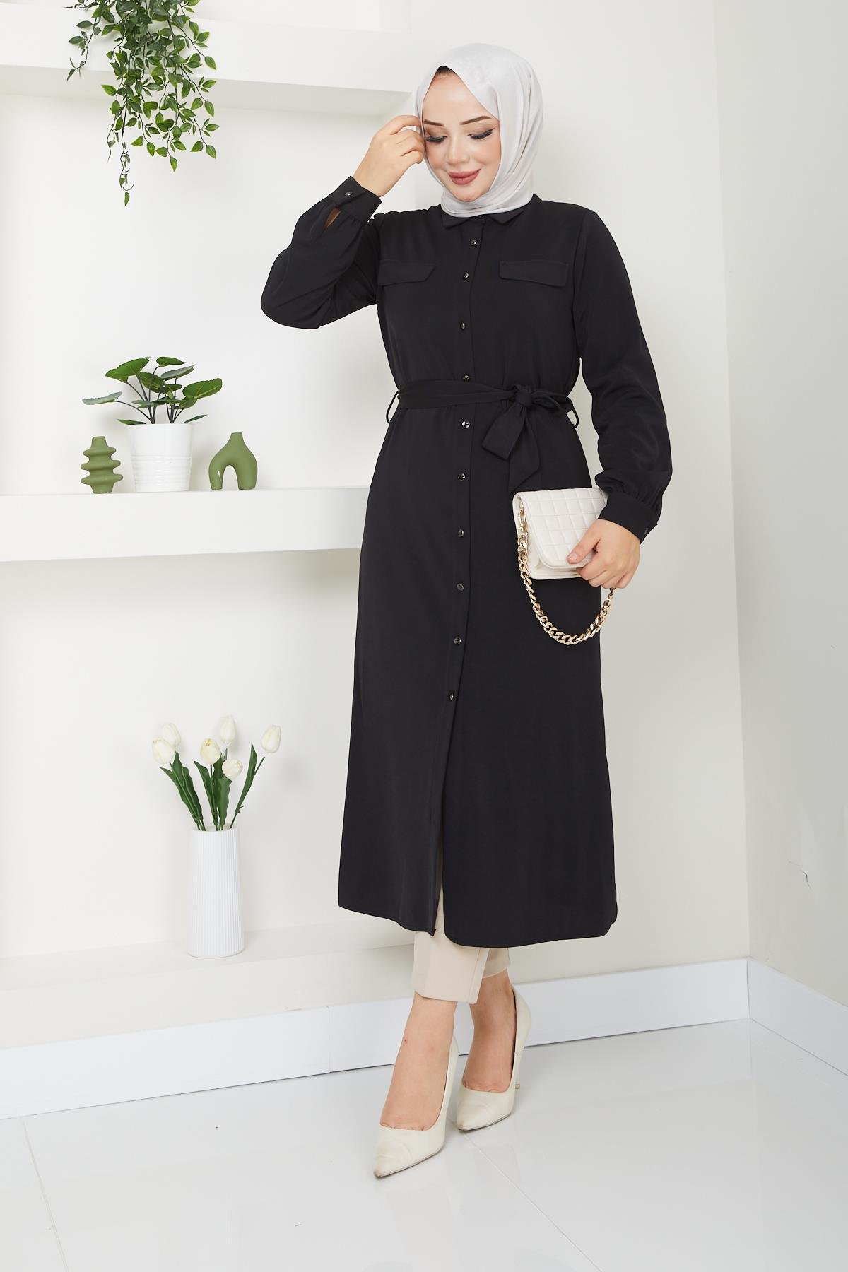 Doque Kadın Tesettür Tunik Giyçık Kap Mevsimlik 61028