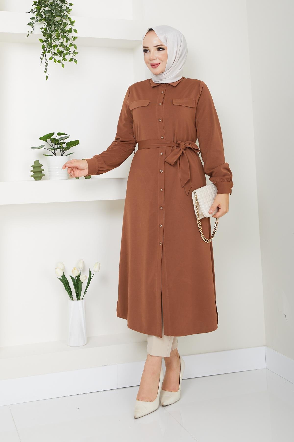 Doque Kadın Tesettür Tunik Giyçık Kap Mevsimlik 61028