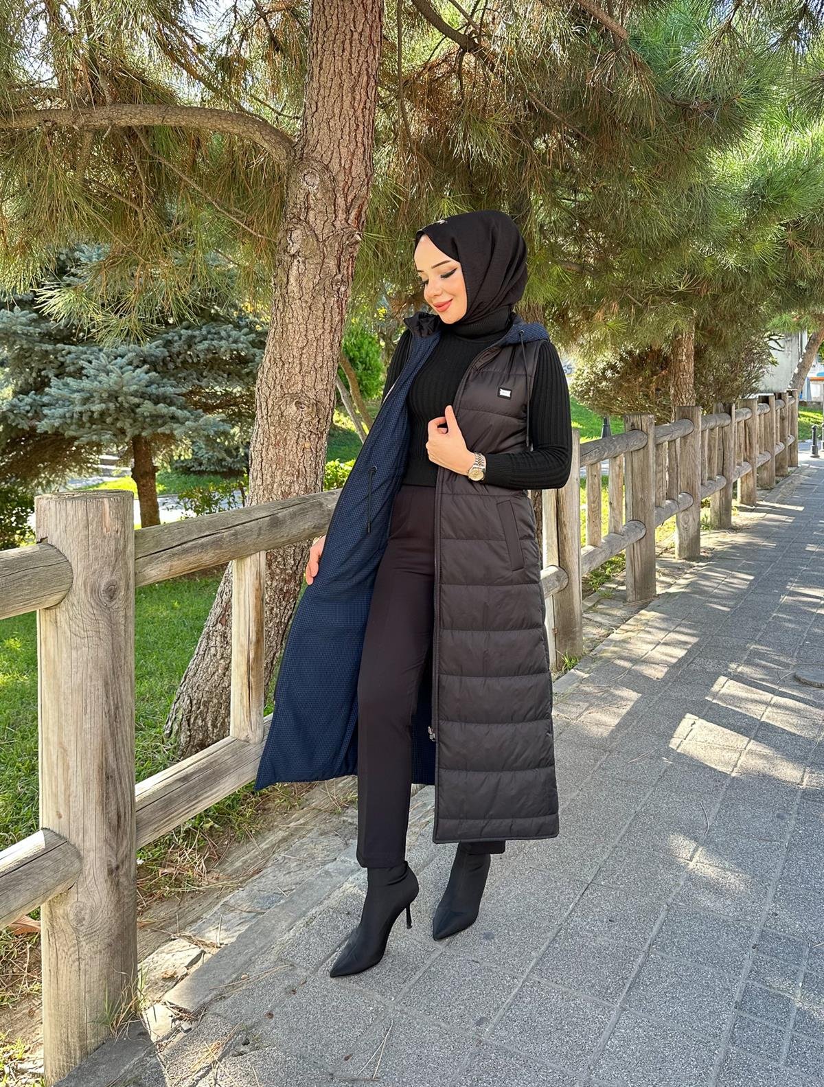 Doque Çift Taraflı Yelek Kışlık Kapitone Şişme 50003 