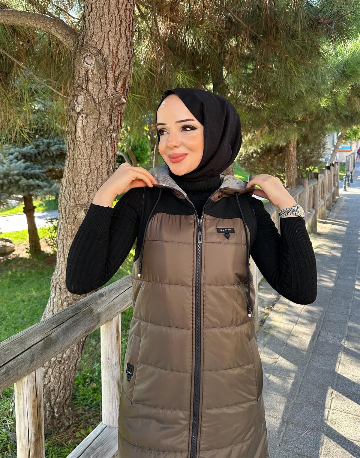 Doque Kışlık Kapitone Şişme Elyaf Dolum Kadın Yelek 50004