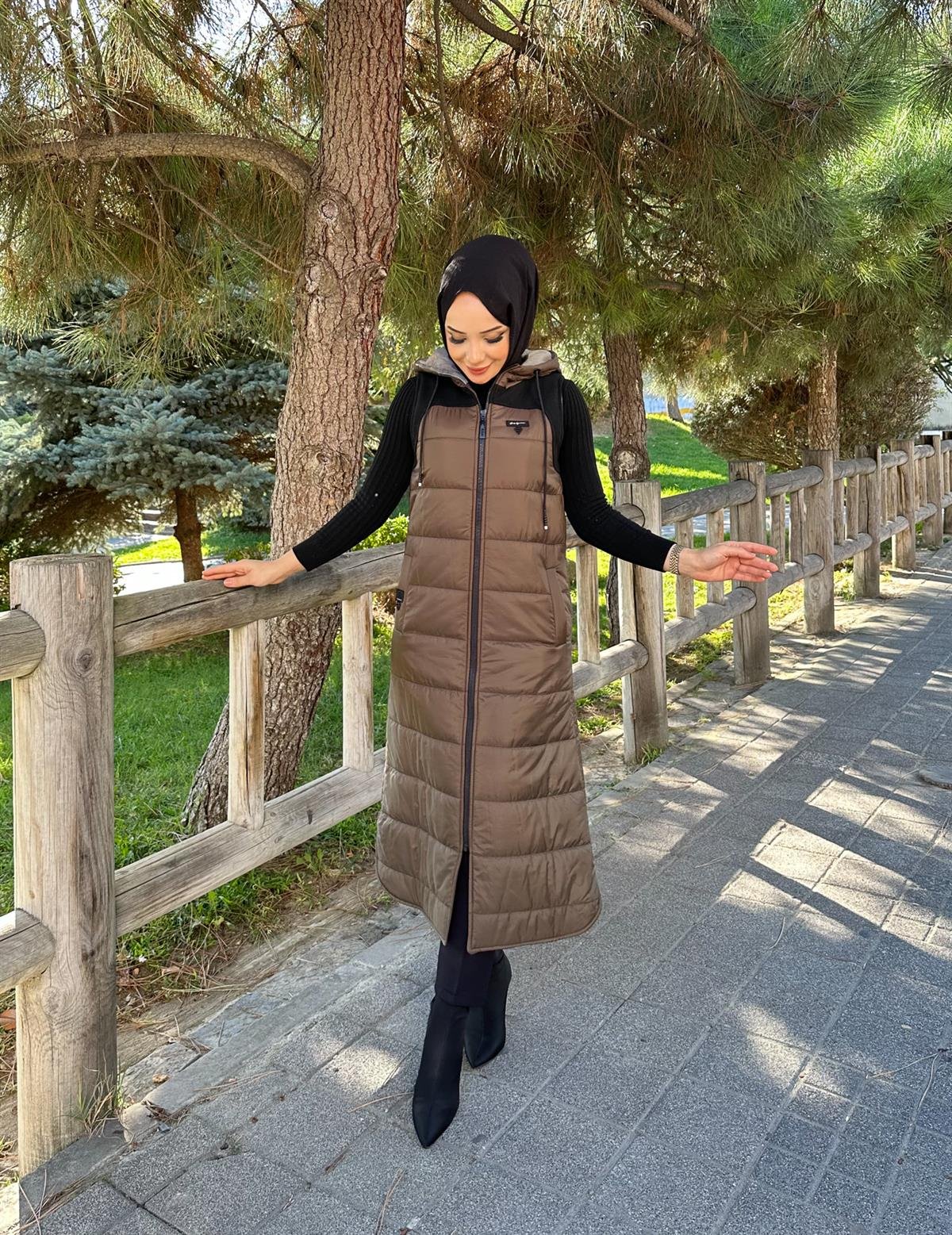 Doque Kışlık Kapitone Şişme Elyaf Dolum Kadın Yelek 50004