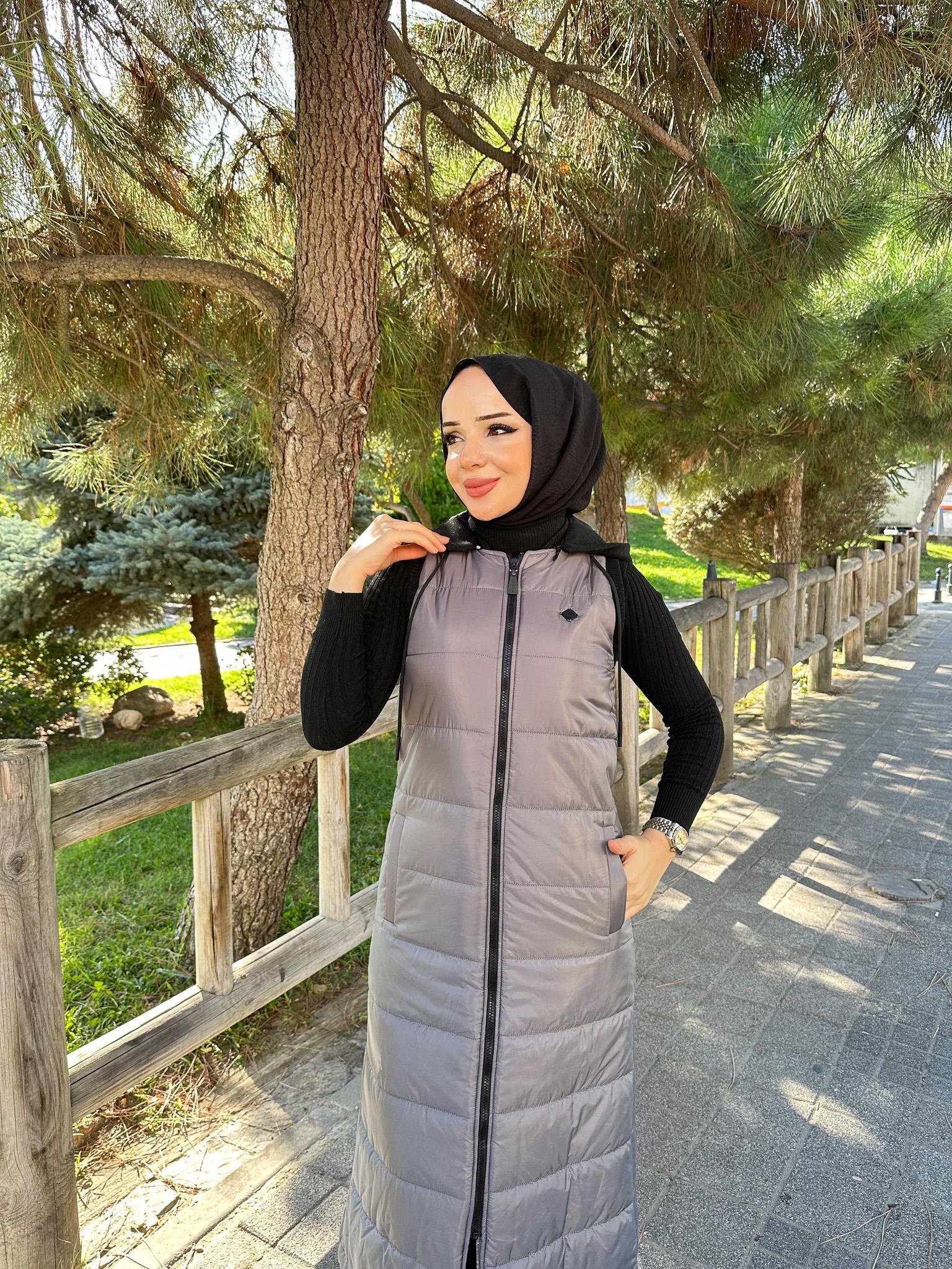 Doque Şişme Kapitone Elyaf Dolum Kadın Kışlık Uzun Spor Yelek 50007