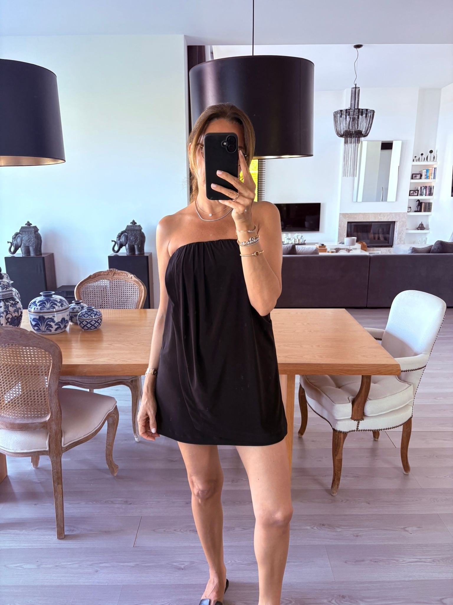 Büzgülü Mini Elbise
