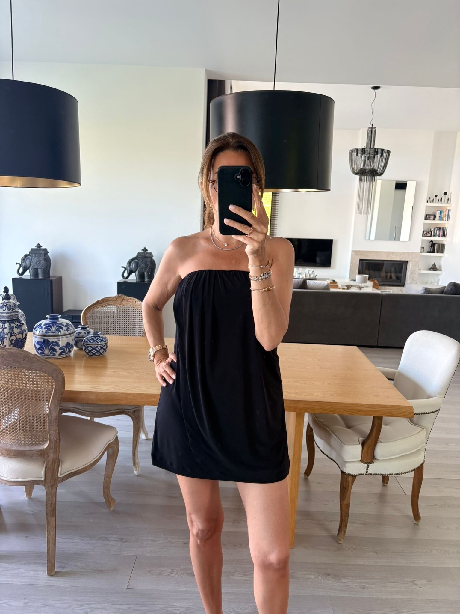Büzgülü Mini Elbise