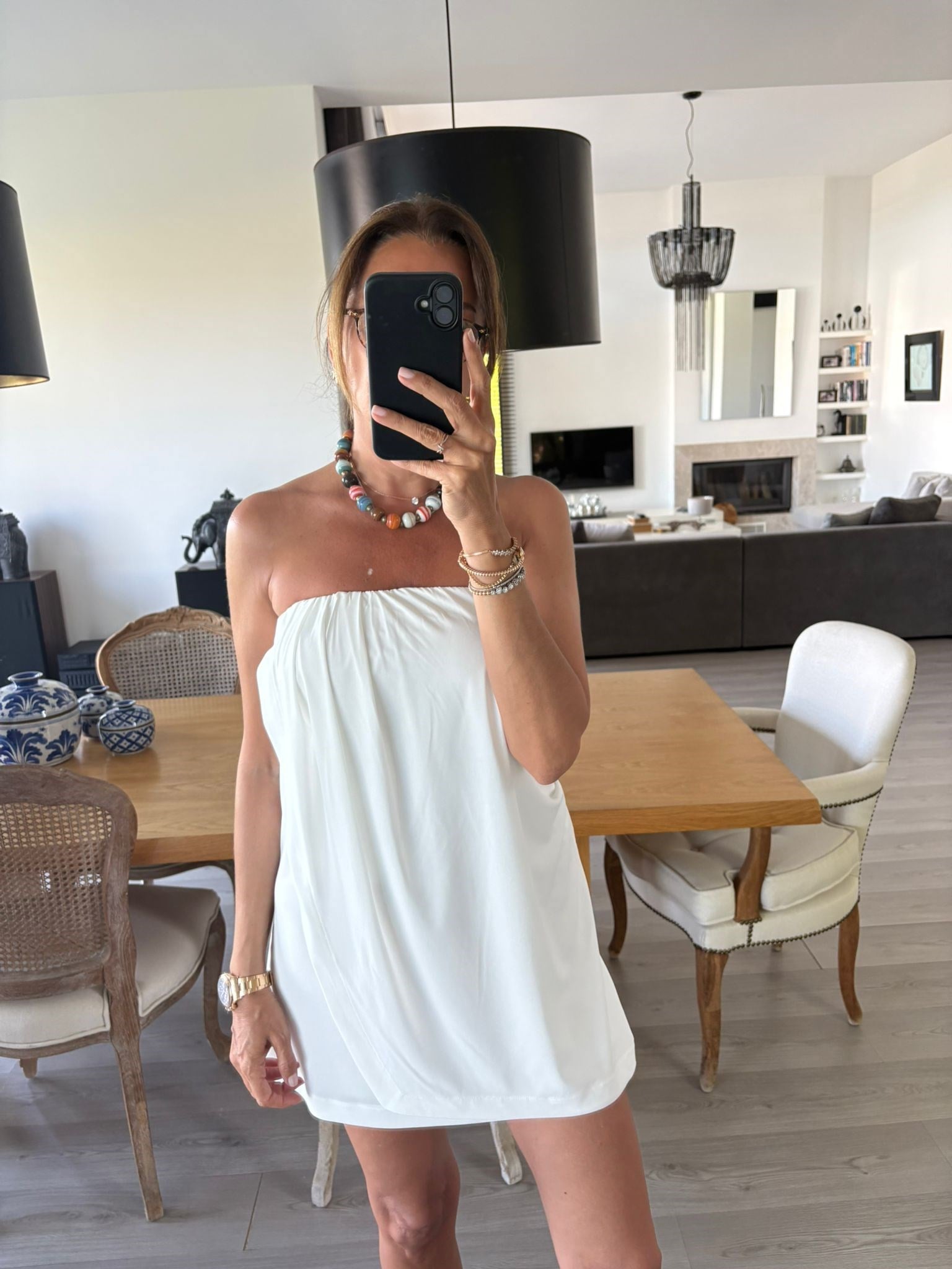 Büzgülü Mini Elbise