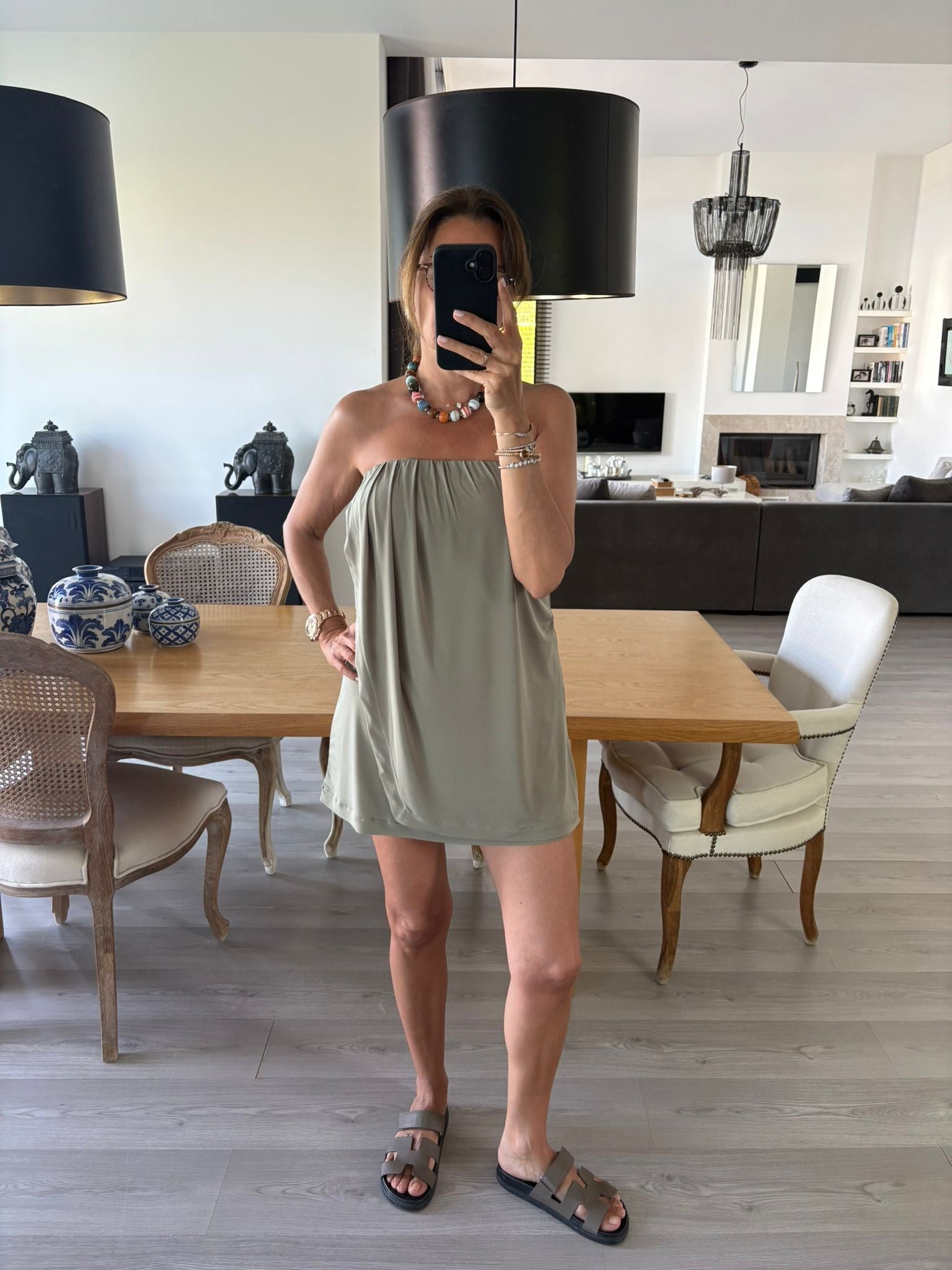 Büzgülü Mini Elbise